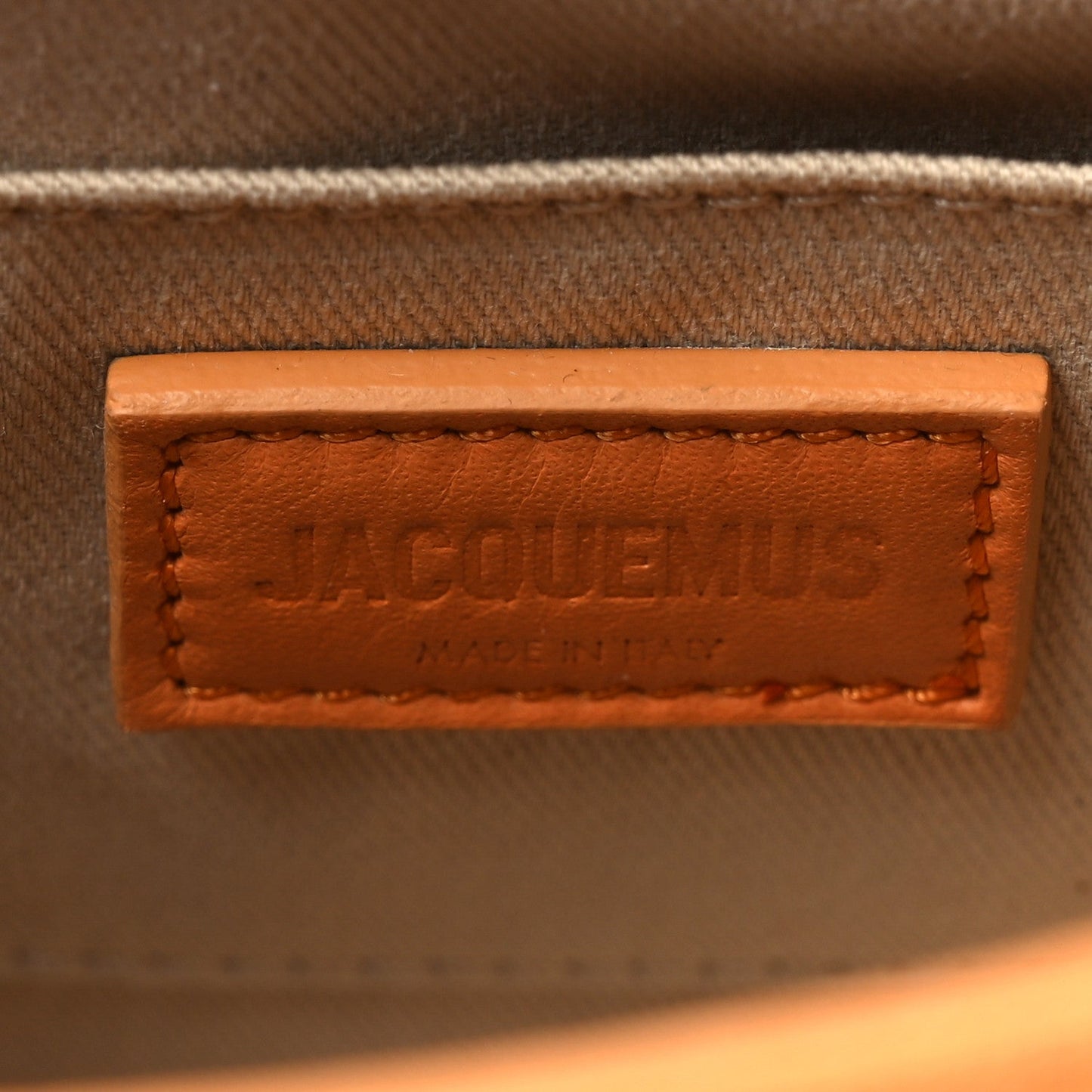 Jacquemus Canvas Le Messageru Bag Orange