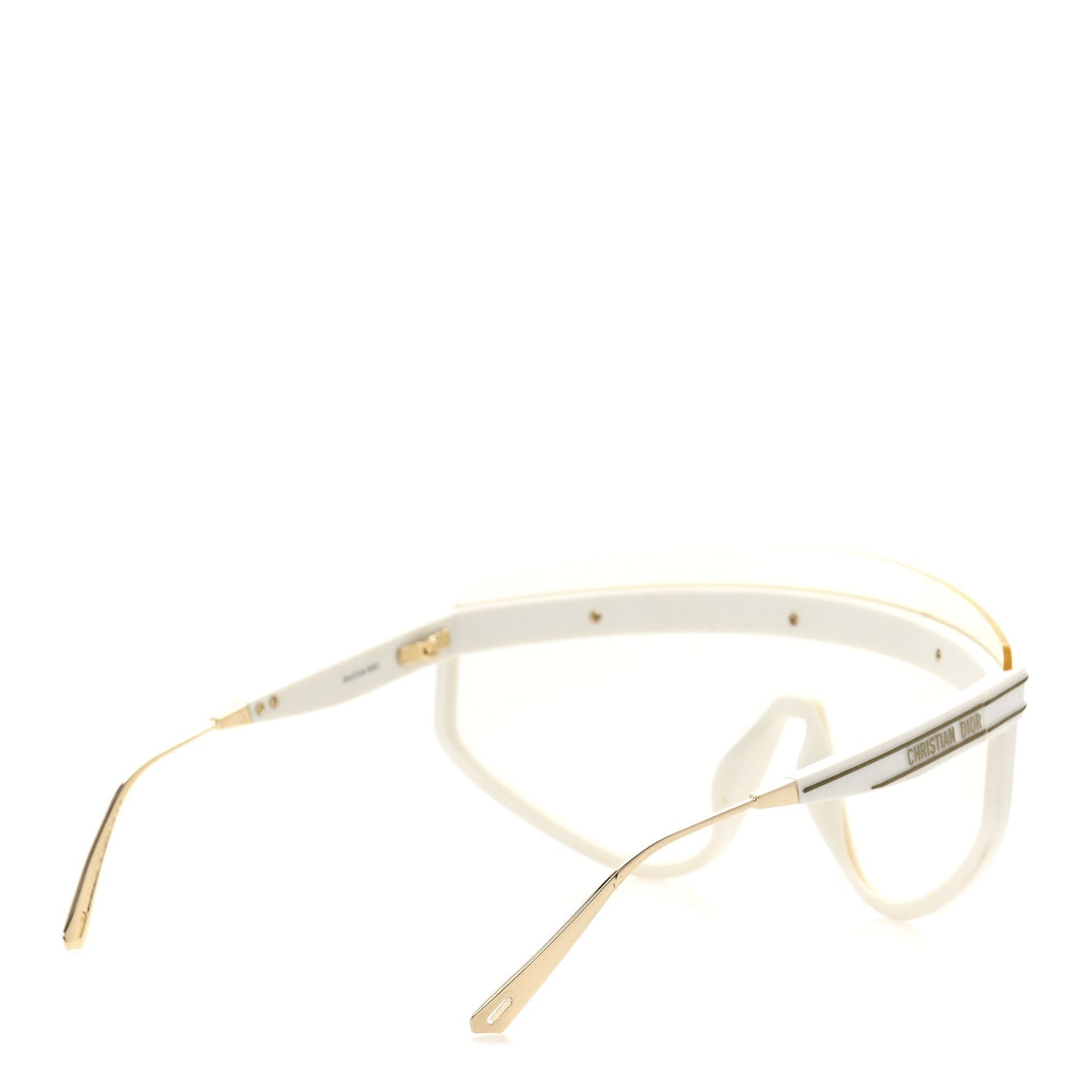 Christian Dior Acetate Mask DiorClub M2U Sunglasses Translucent Ivory