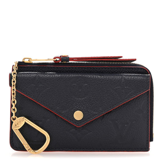 Louis Vuitton Empreinte Recto Verso Card Holder Marine Rouge