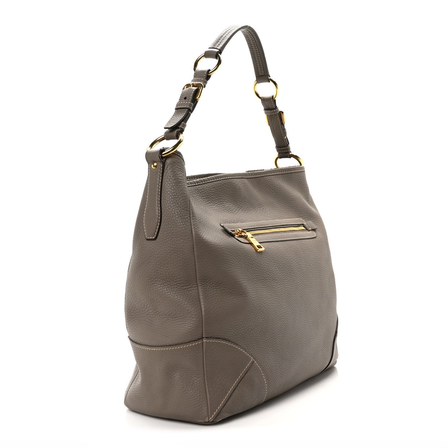 Prada Vitello Daino Hobo Argilla