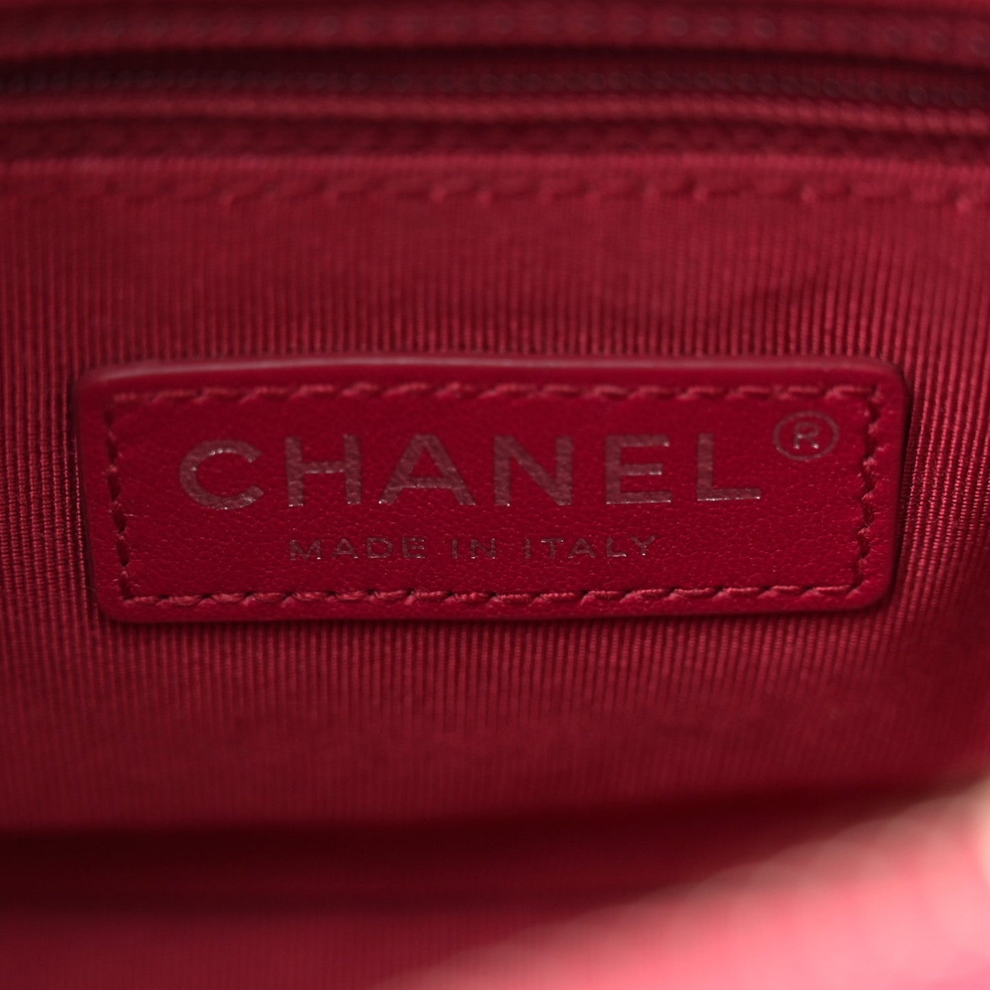 Chanel Aged Calfskin Chevron Quilted Small Gabrielle Hobo Dark Pink