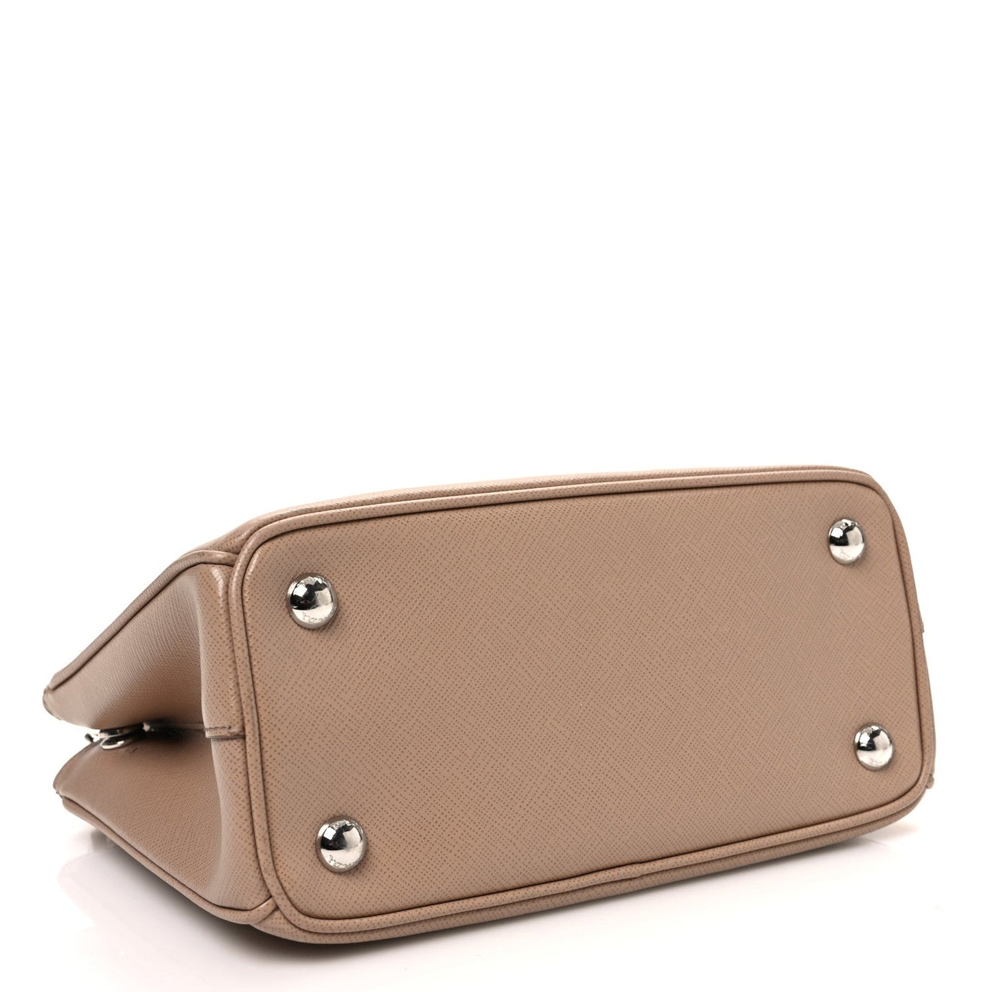 Prada Saffiano Lux Micro Galleria Shoulder Bag Cammeo