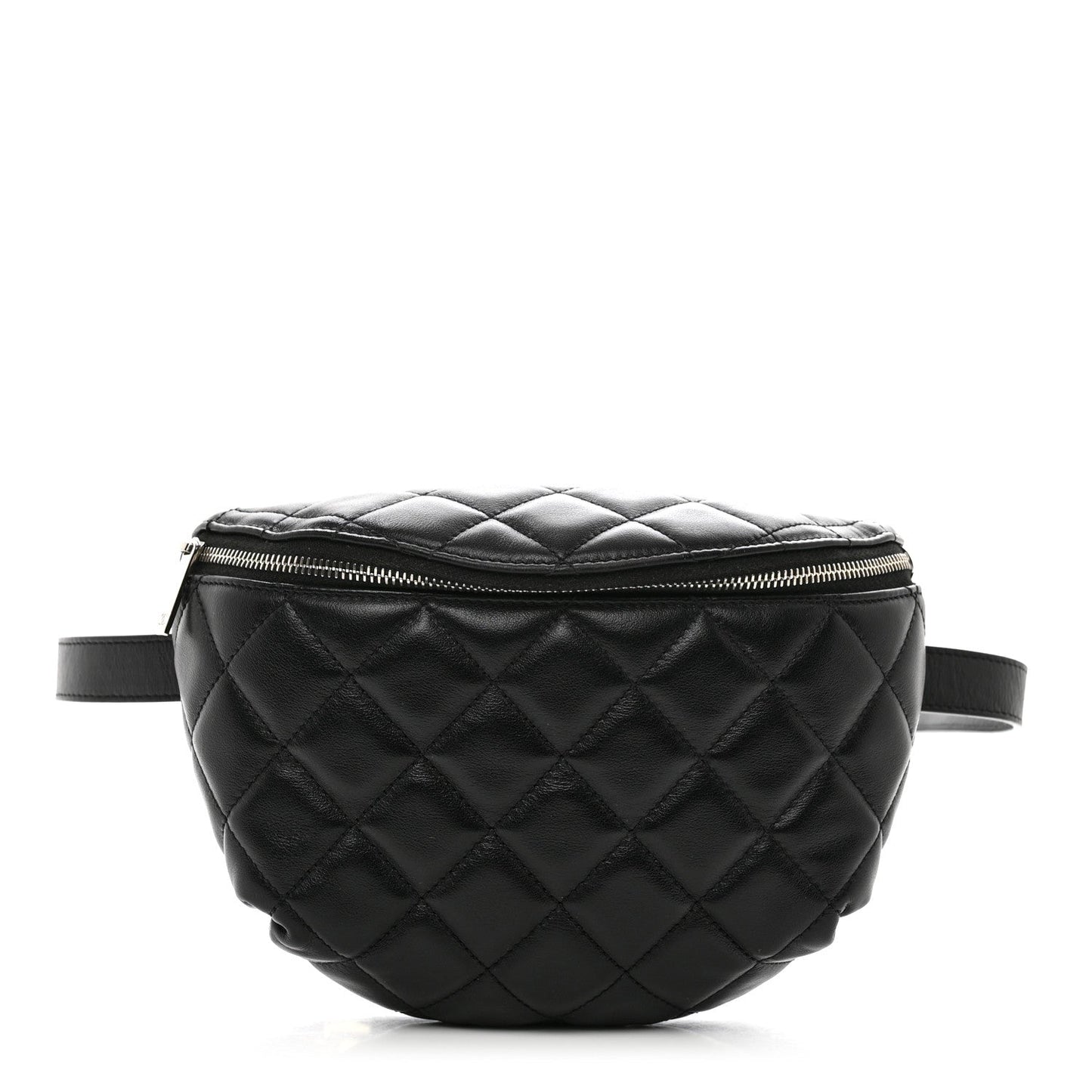 Chanel Calfskin Quilted Waist Belt Bag Black