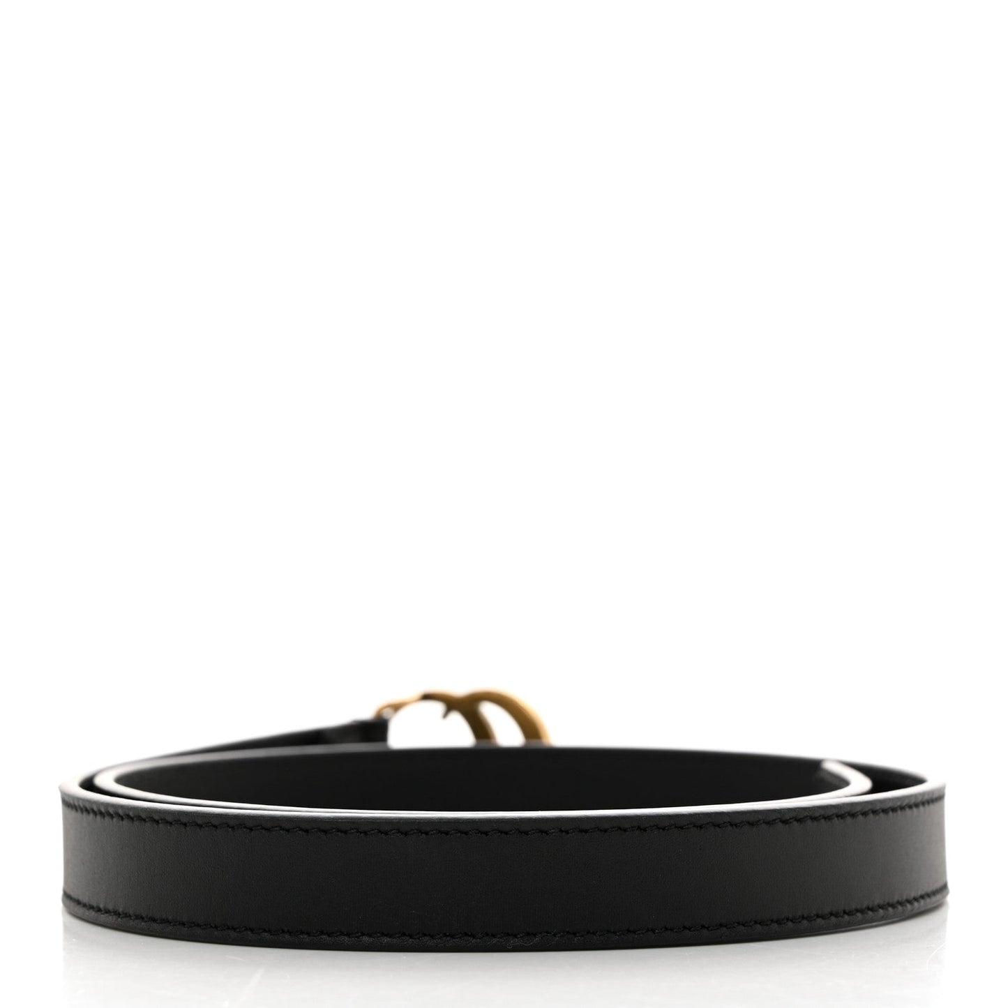Gucci Calfskin Double G 20mm Belt 70 28 Black