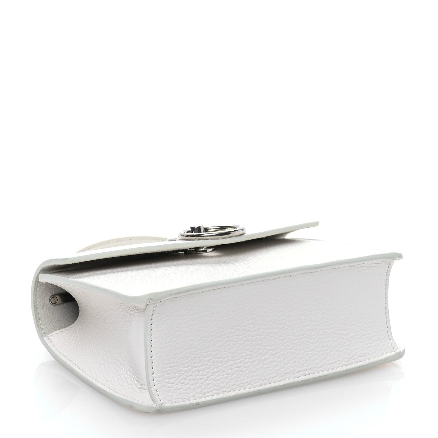 Mulberry MULBERRY Small Classic Grain Amberley Top Handle Crossbody White