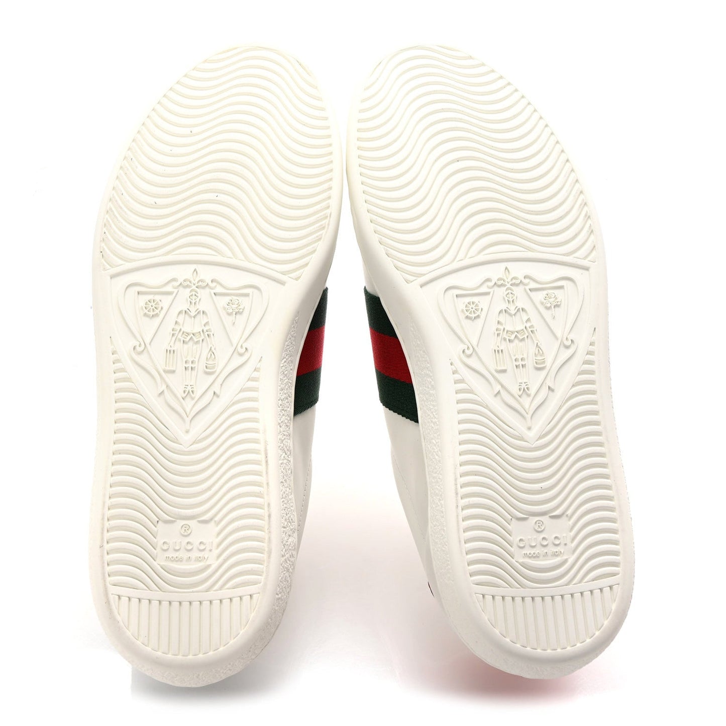 Gucci Calfskin Ayers Kingsnake Embroidered Mens Ace Sneakers 8 Green Red