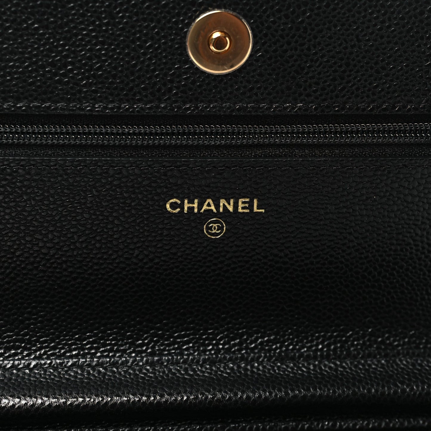 Chanel Caviar Quilted Miss Coco Wallet On Chain WOC Black