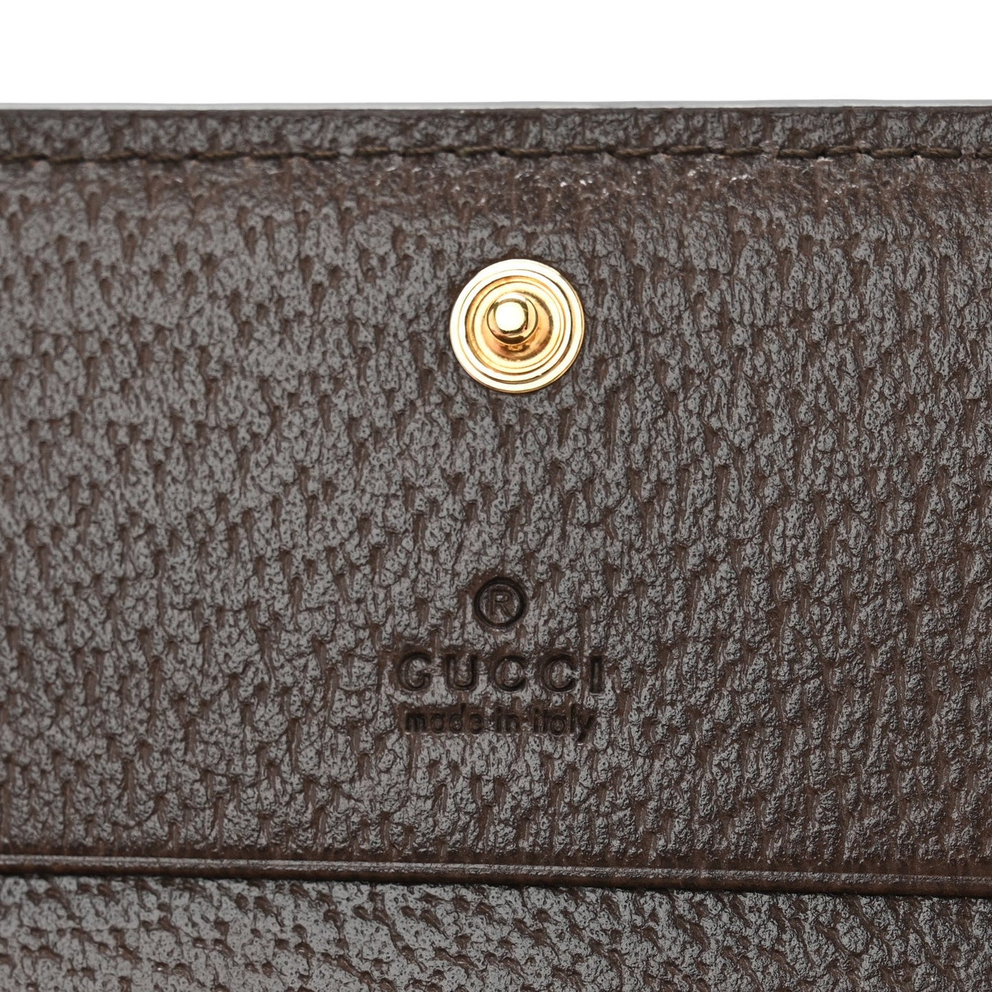 Gucci GG Supreme Monogram Web Ophidia Card Case Beige New Acero