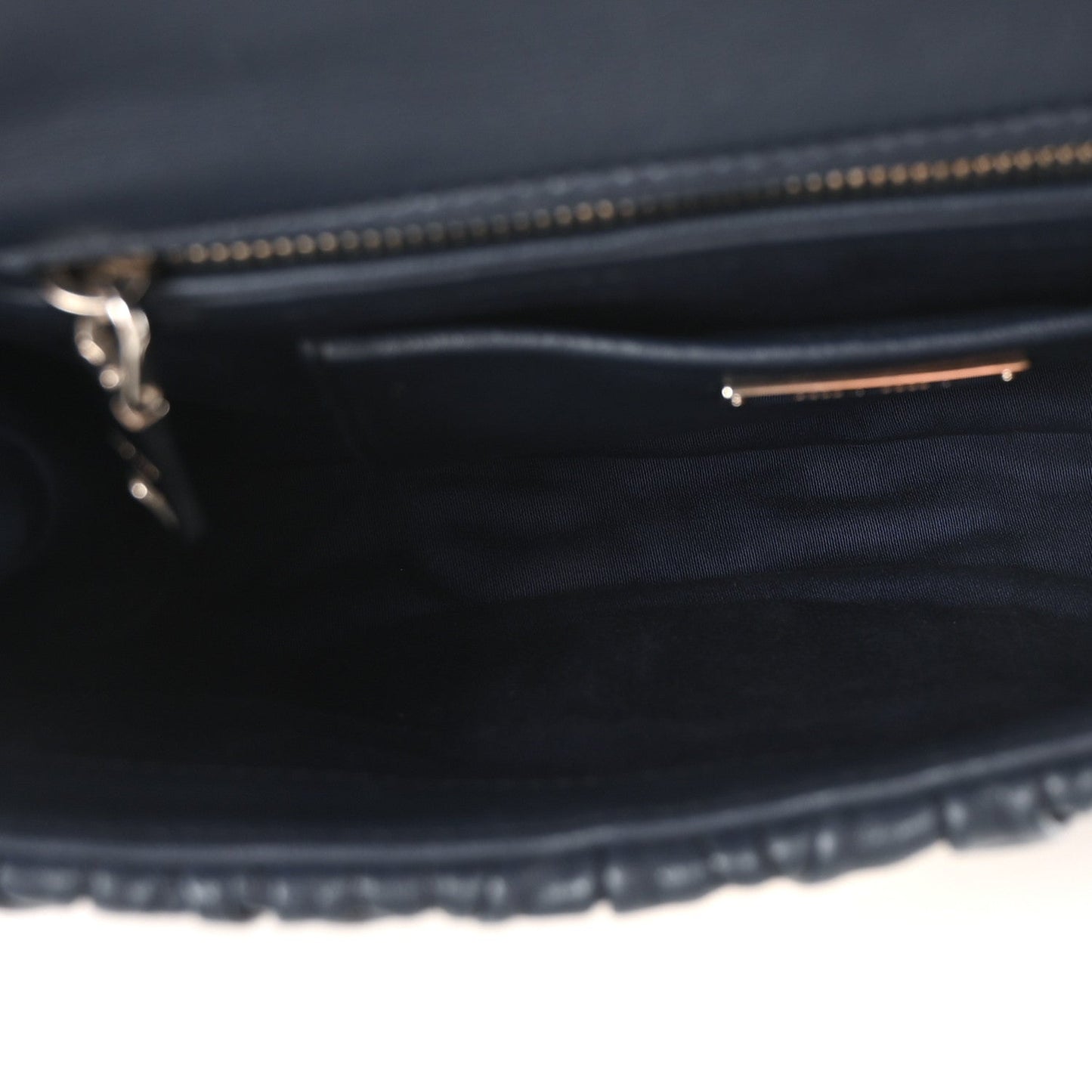 Miu Miu Nappa Matelasse Flap Bag Navy