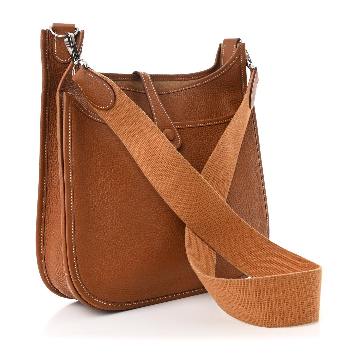 Hermes Taurillon Clemence Evelyne III PM Gold