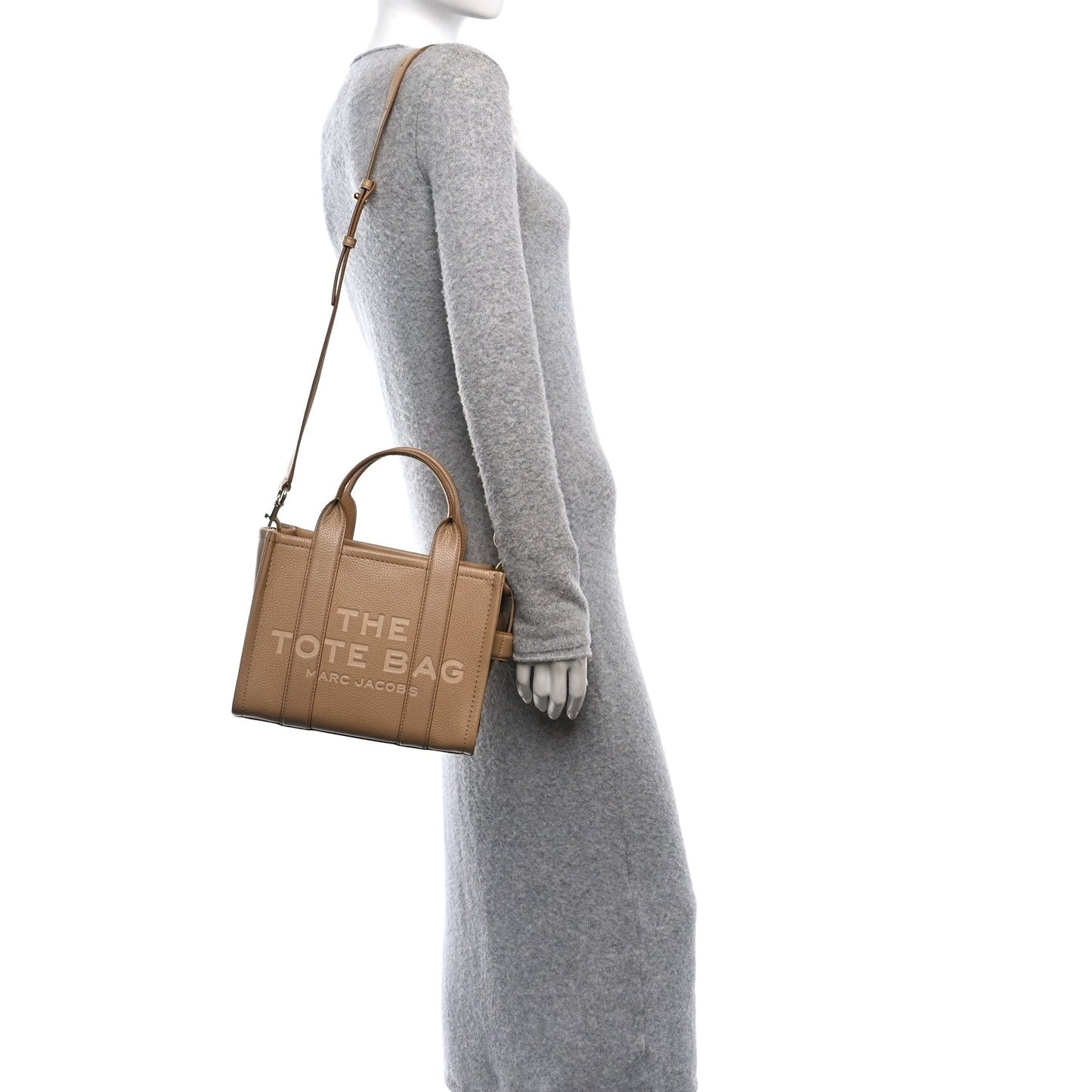 Marc Jacobs Grained Calfskin Small The Tote Camel