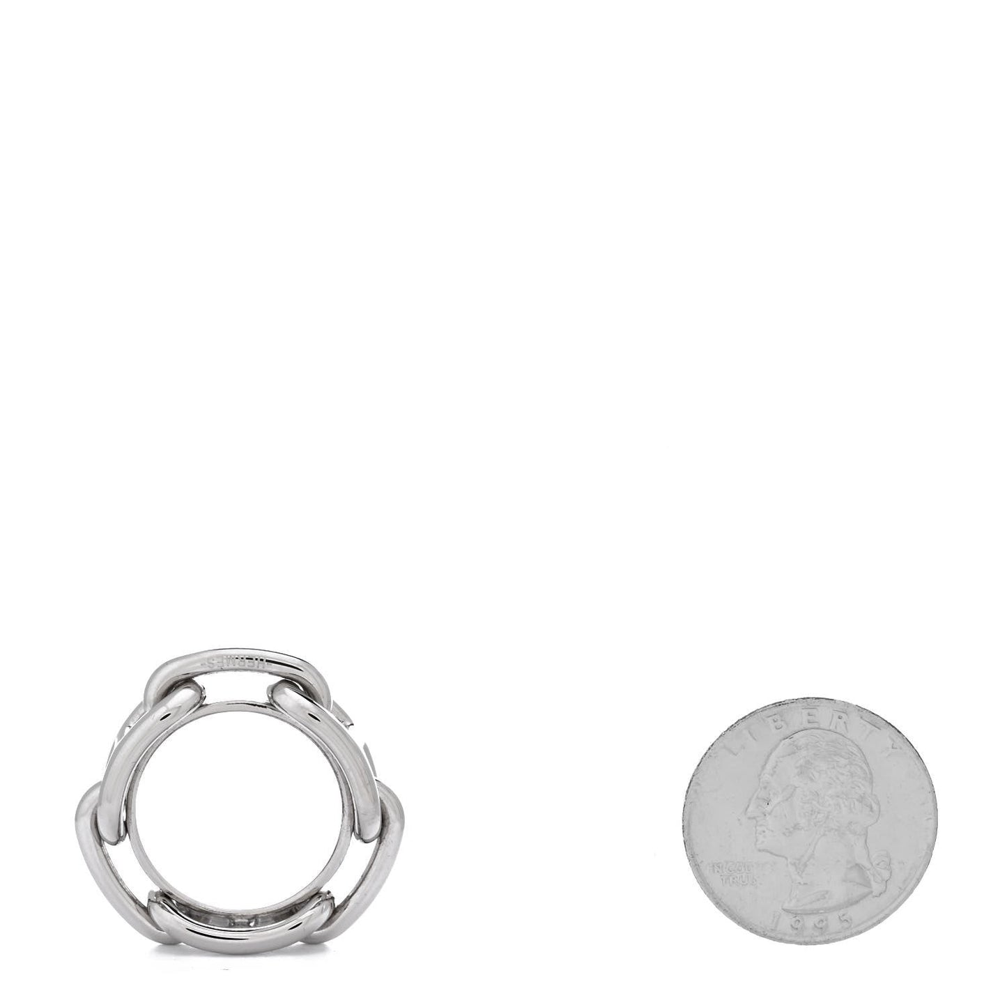 Hermes Palladium Regate Scarf Ring