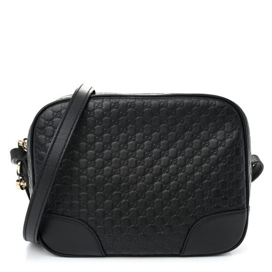 Gucci Microguccissima Mini Bree Messenger Bag Black