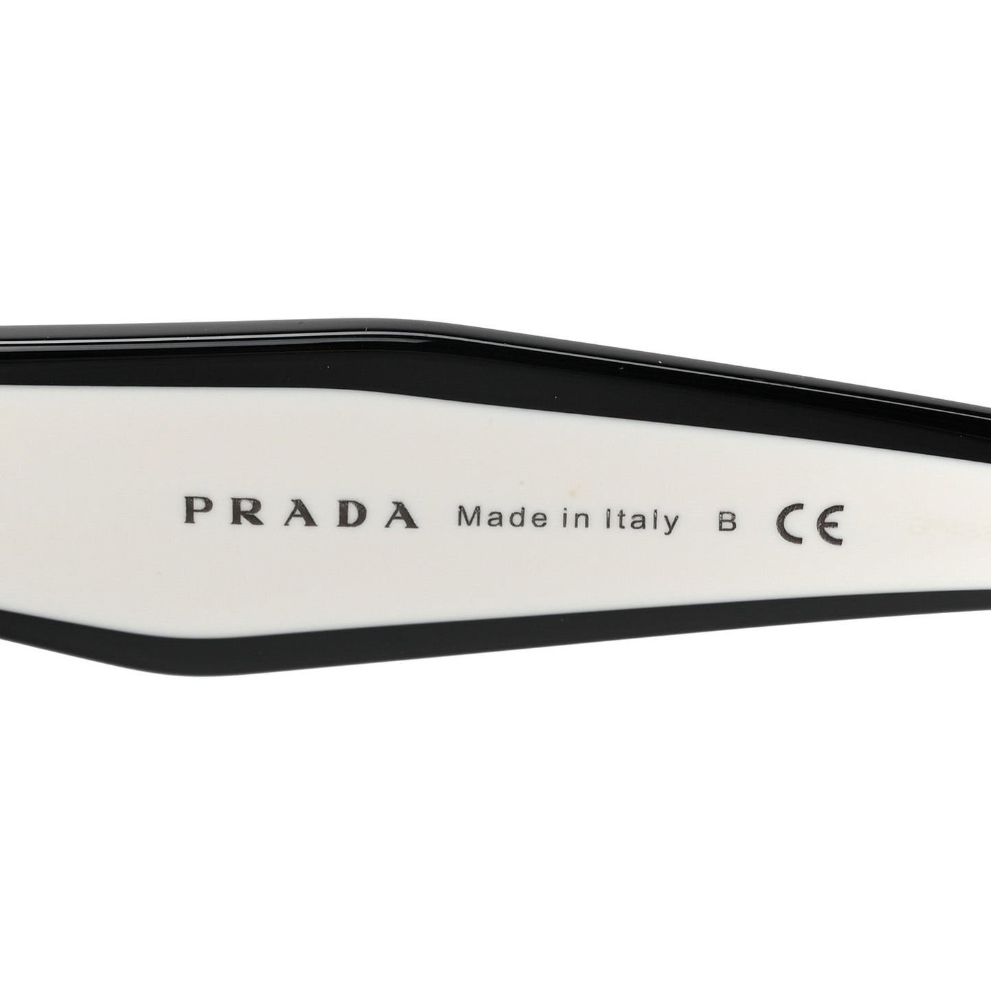 Prada Acetate Sunglasses SPR 14W Black White