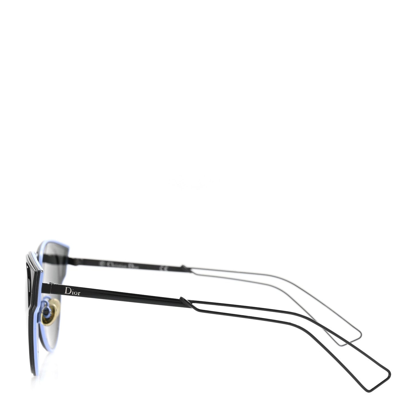 Christian Dior Sculpt Cat Eye Sunglasses Black Blue