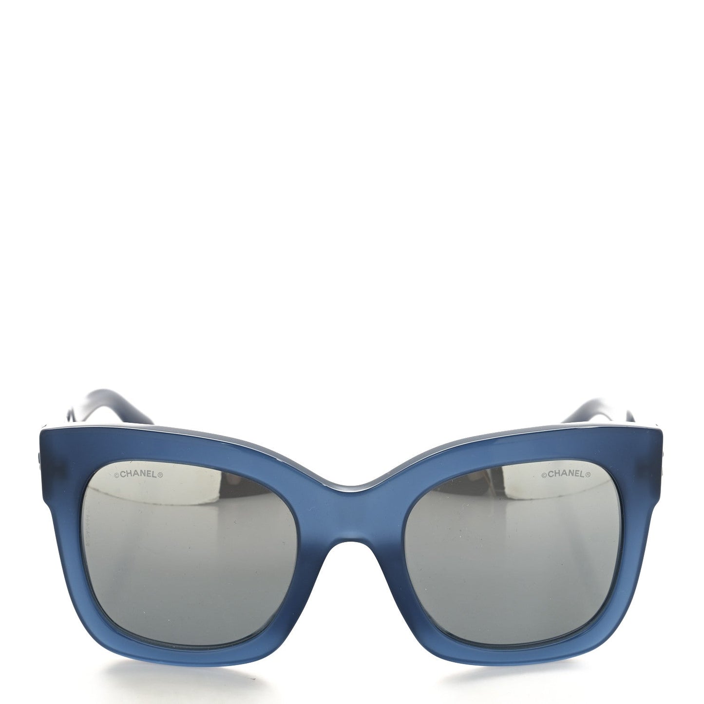Chanel Acetate Mirror CC Square Fall Sunglasses 5357-A Blue