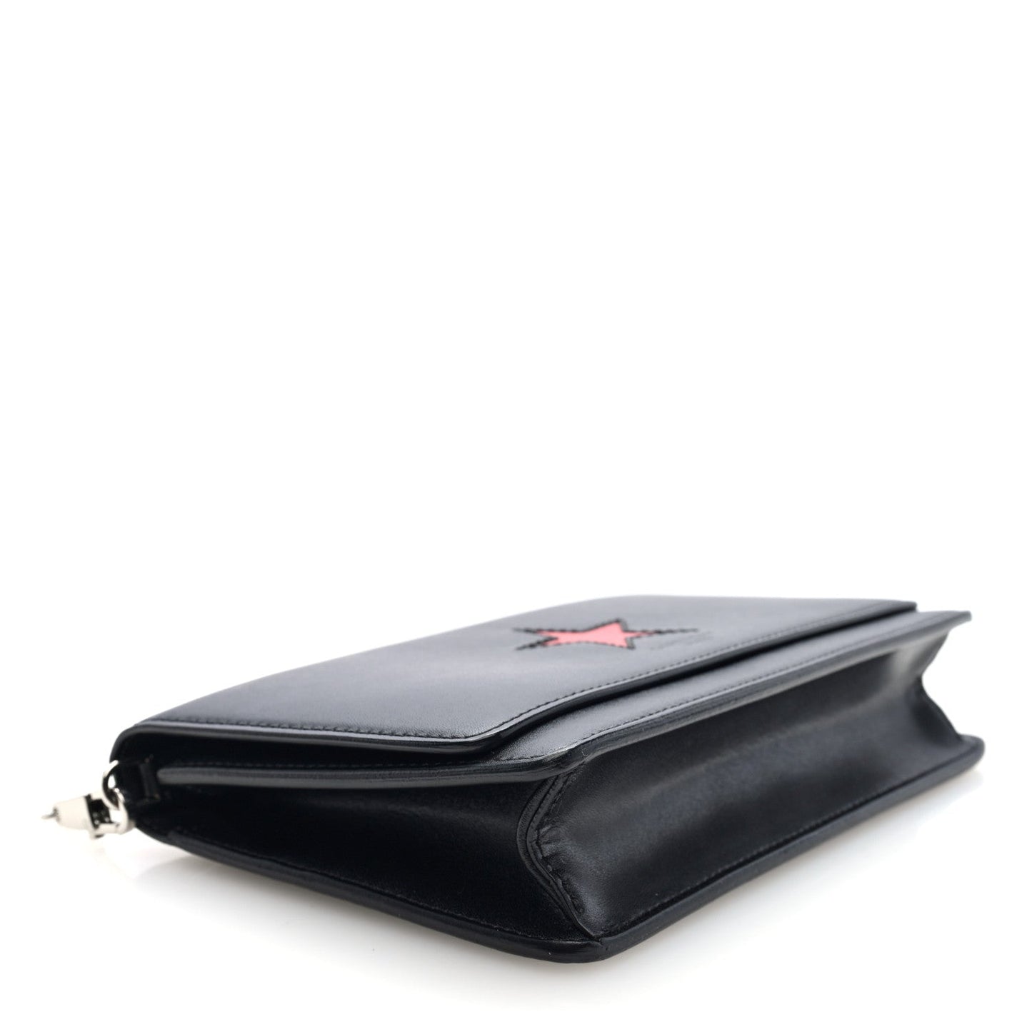 Givenchy Calfskin Star Pandora Chain Wallet Black