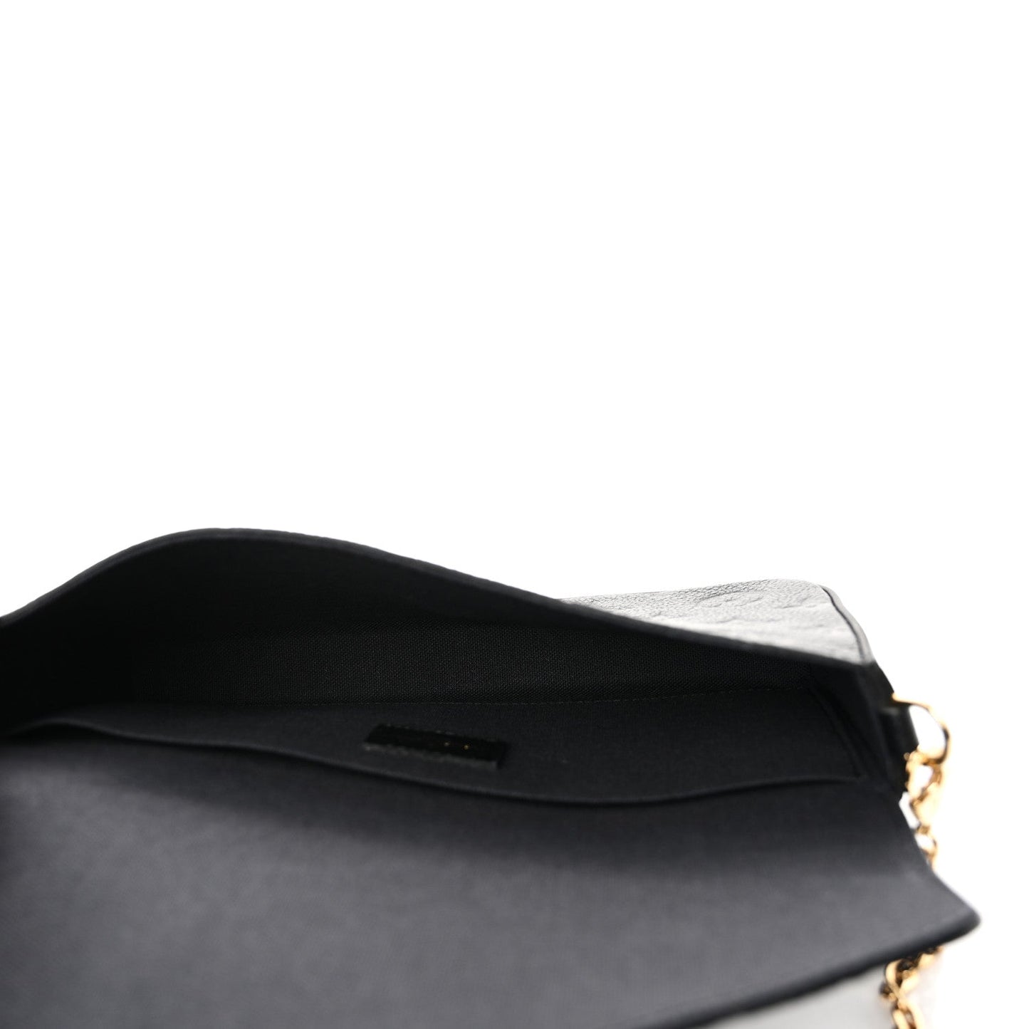 Louis Vuitton Empreinte Pochette Felicie Chain Wallet Black