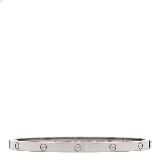 Cartier 18K White Gold Small LOVE Bracelet 16