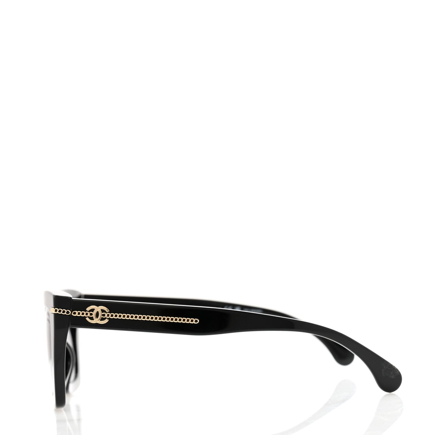 Chanel Acetate Square Sunglasses 5509-A Black