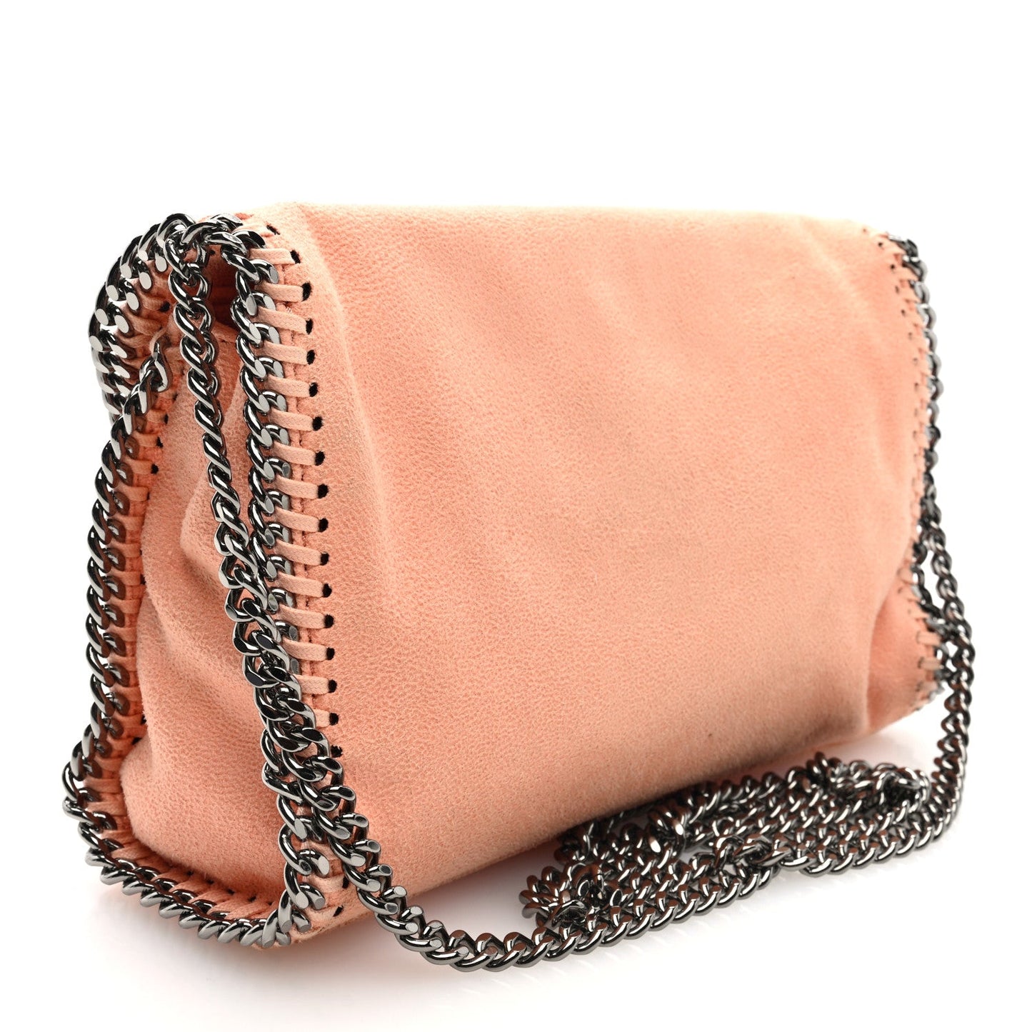 Stella McCartney Shaggy Deer Mini Falabella Crossbody Bag Pink