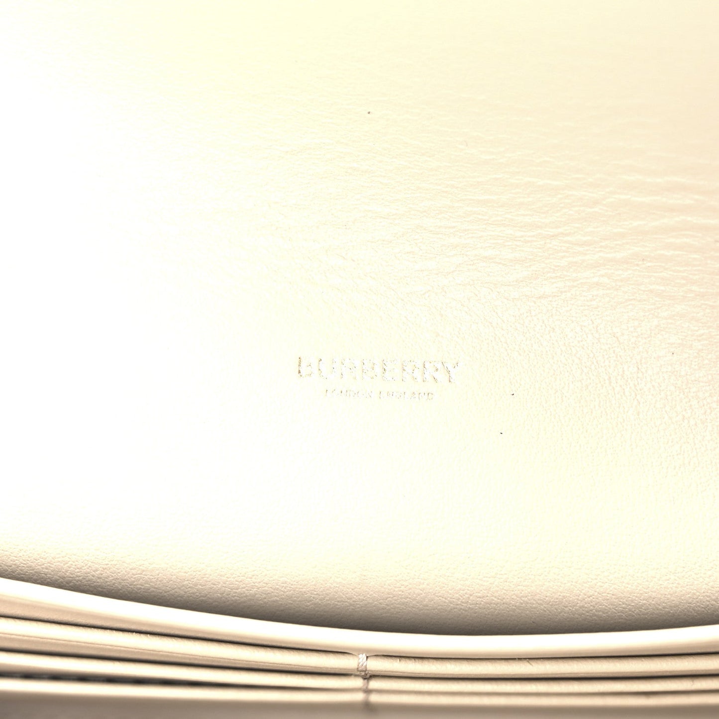 Burberry Calfskin House Check Hannah Wallet with Detachable Strap Beige