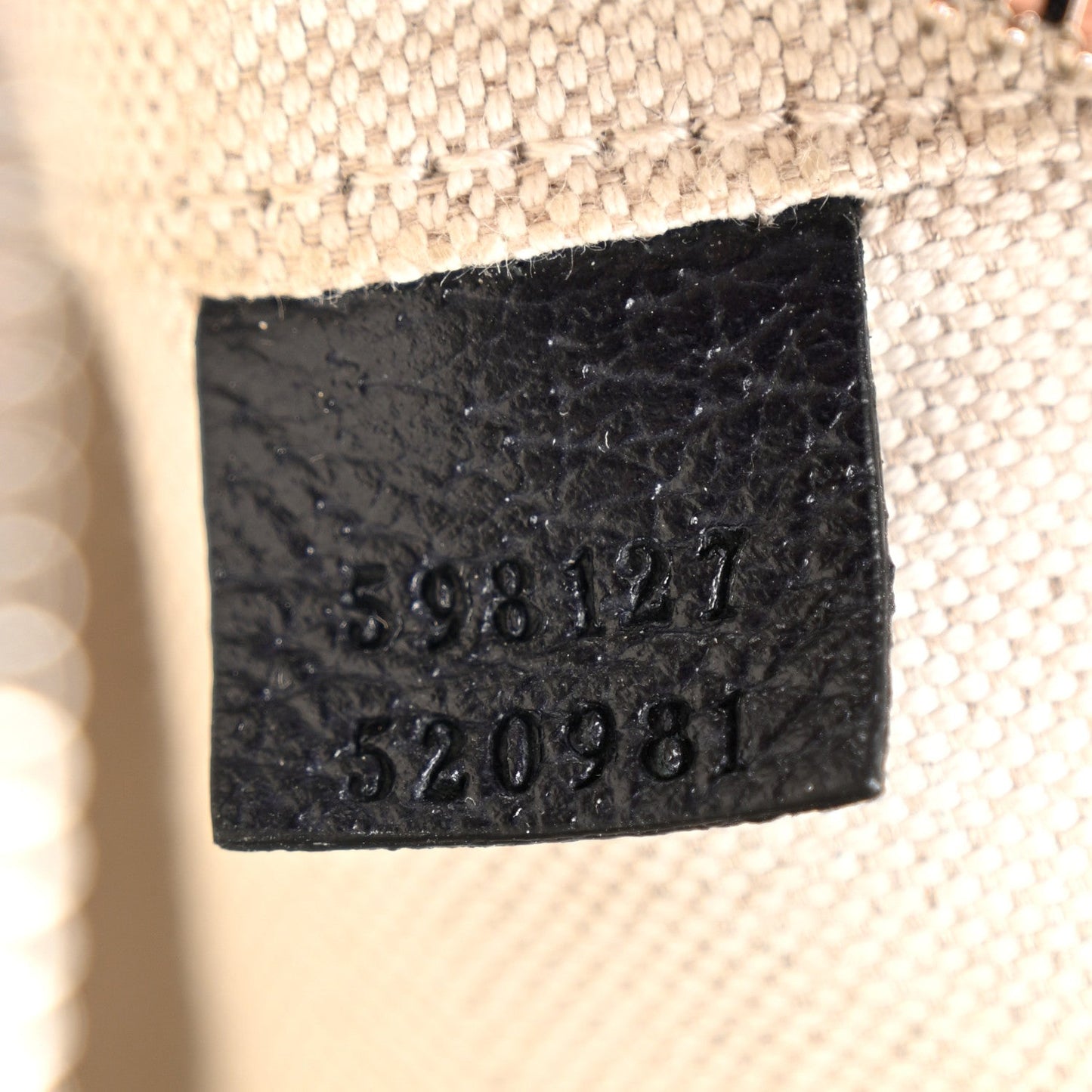 Gucci GG Supreme Monogram Textured Calfskin Web Mini Ophidia Messenger Beige Blue