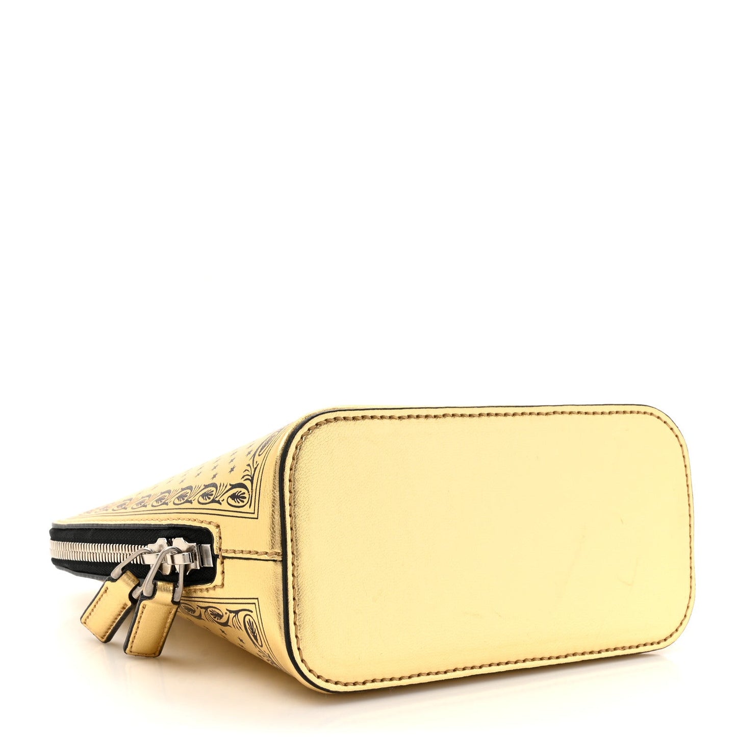 Gucci X SEGA Calfskin GUCCY Stars Mini Dome Shoulder Bag Gold