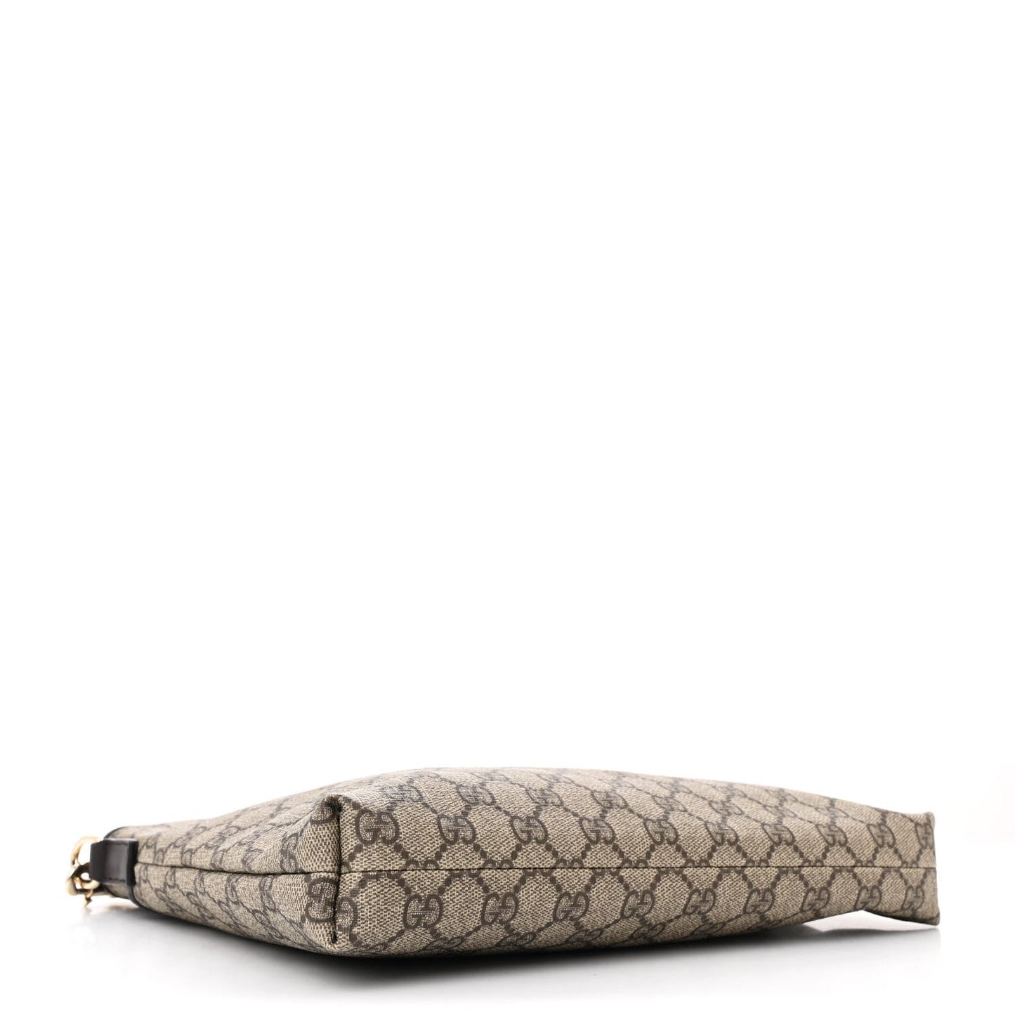 Gucci GG Plus Monogram Medium Flat Messenger Bag Dark Brown
