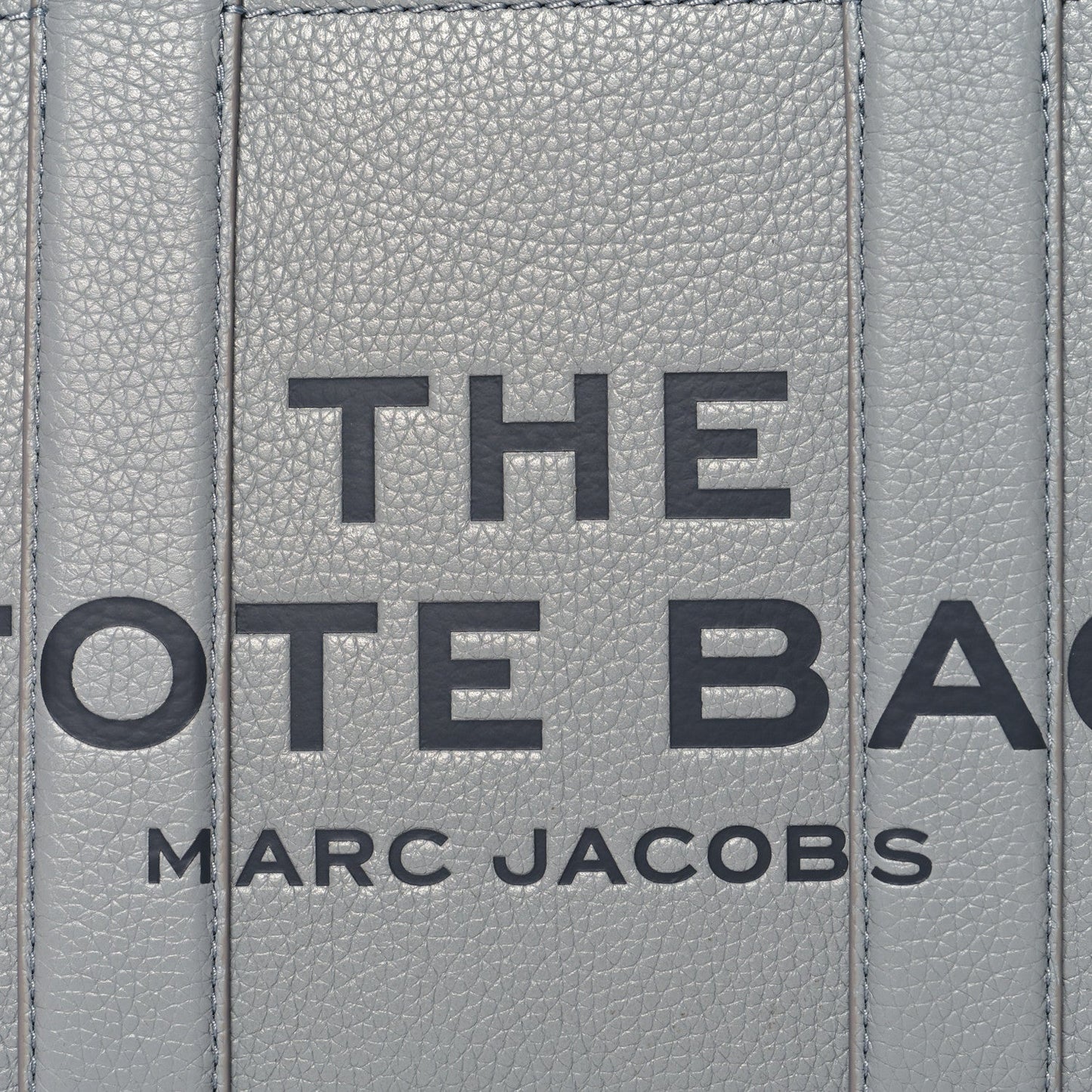 Marc Jacobs Grained Calfskin Small The Tote Bag Wolf Grey