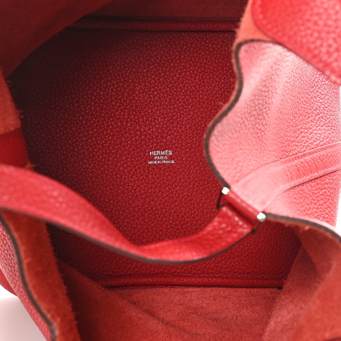 Hermes Taurillon Clemence Picotin Lock 22 MM Rouge Vif