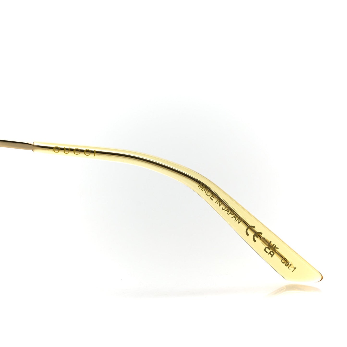 Gucci Metal Aviator Sunglasses GG0356S Gold