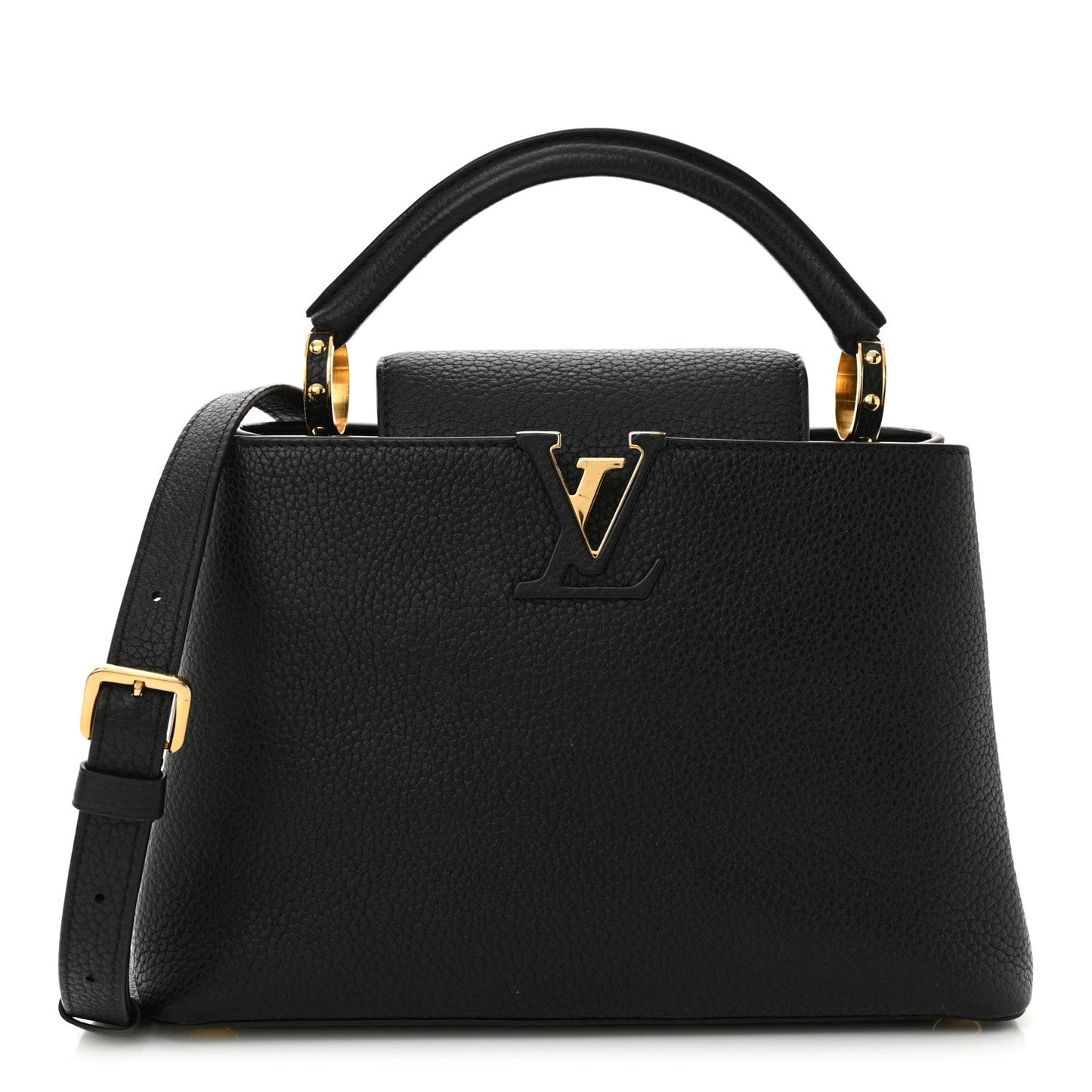 Louis Vuitton Taurillon Capucines BB Black