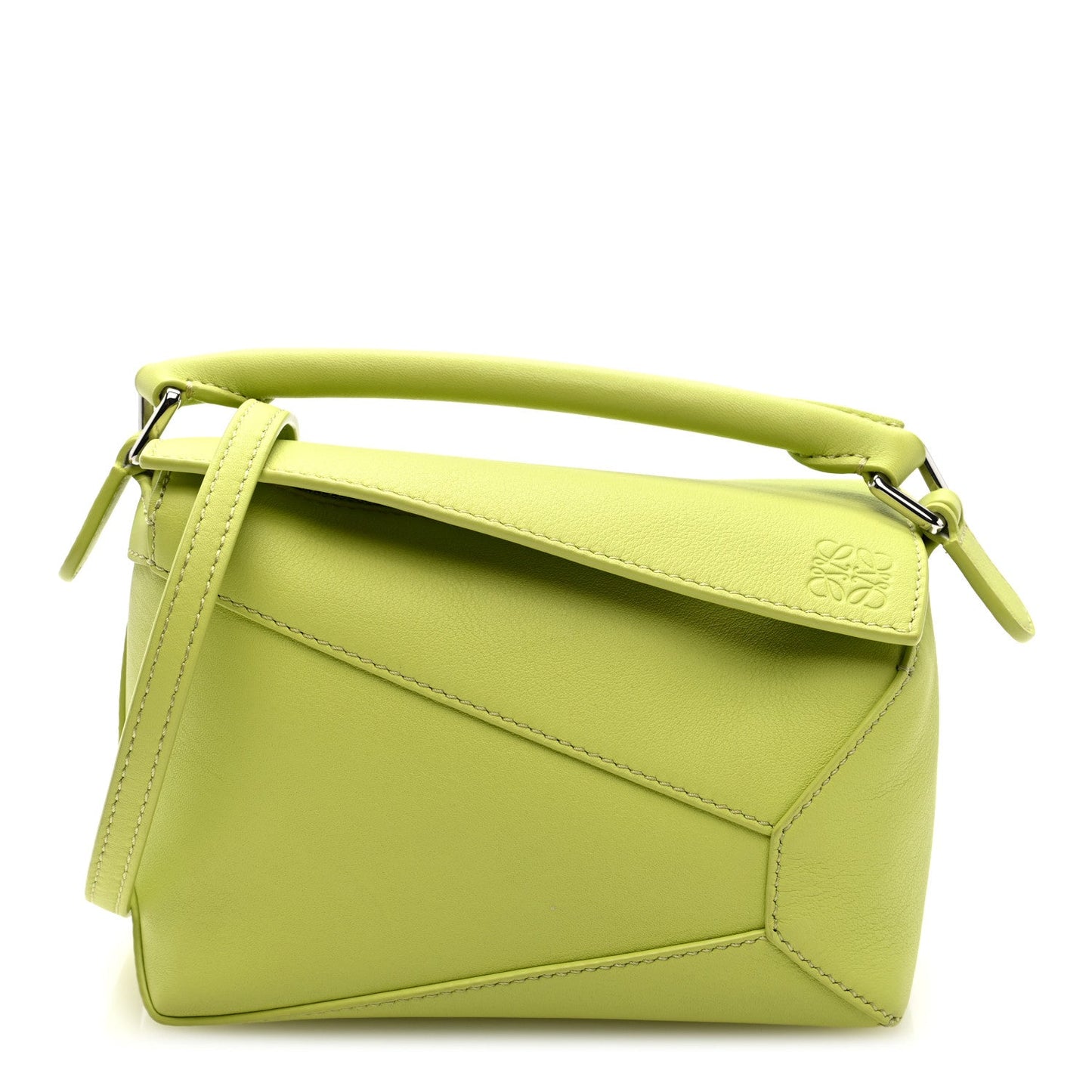 Loewe Calfskin Mini Puzzle Edge Bag Anise
