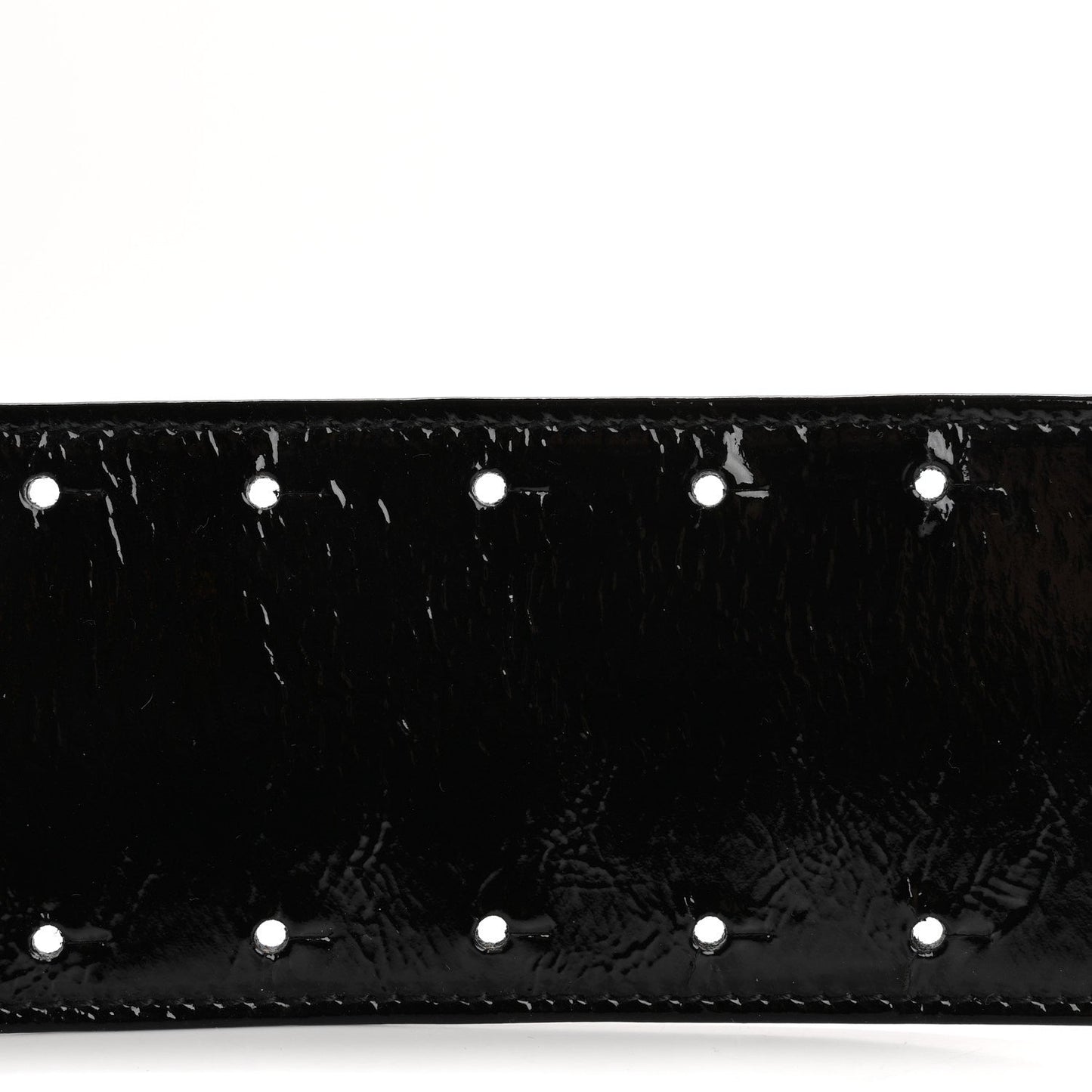 Chanel Patent CC Wide Belt 80 32 Black