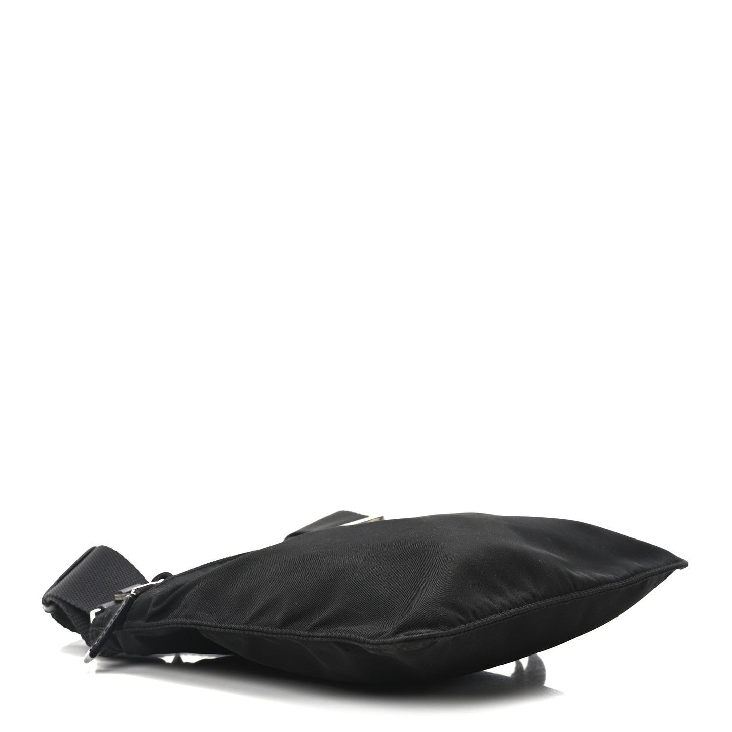 Prada Tessuto Nylon Flat Messenger Bag Black