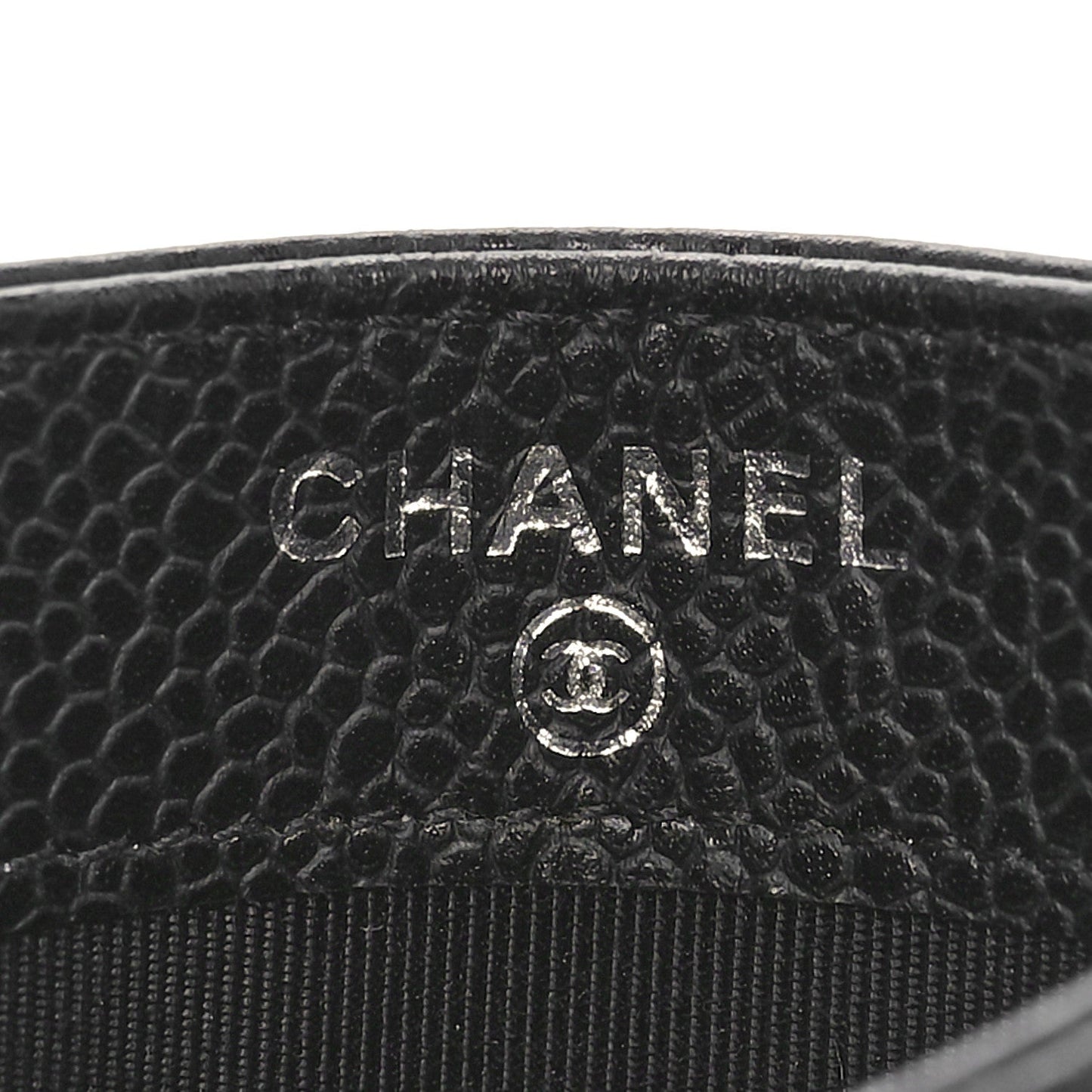Chanel Caviar Quilted Card Holder Black