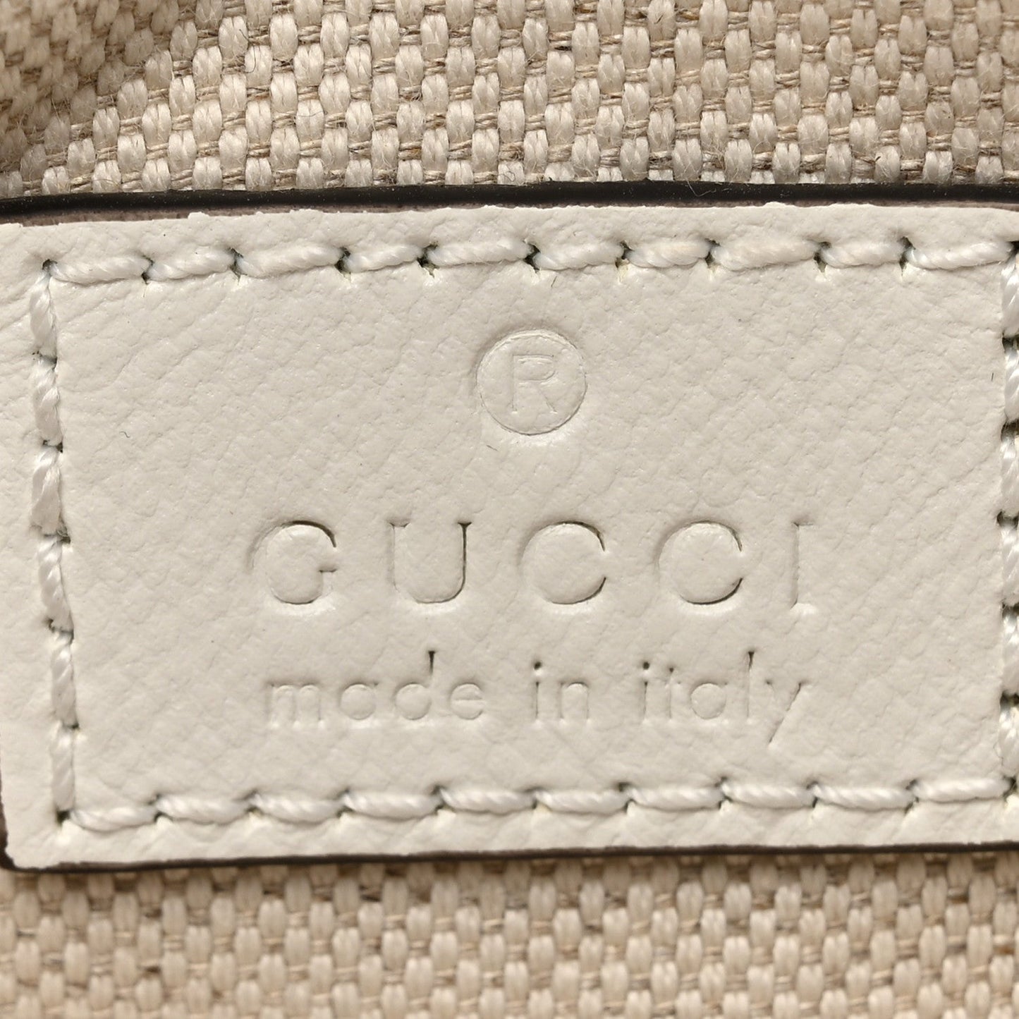 Gucci Calfskin Mini Horsebit 1955 Asymmetric Shoulder Bag Great White
