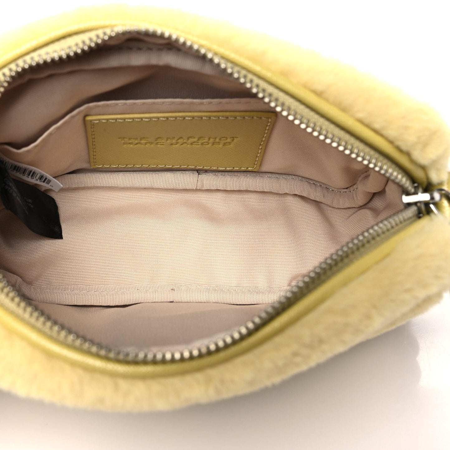 Marc Jacobs Faux Fur Plush Snapshot Camera Bag Chick Yellow