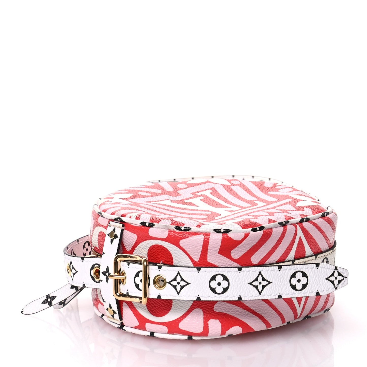 Louis Vuitton Monogram Giant Crafty Boite Chapeau Souple PM Rouge Rose Creme