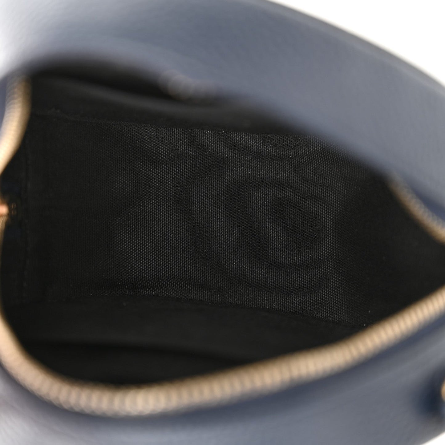 Chanel Caviar Quilted Round Filigree Crossbody Navy Black