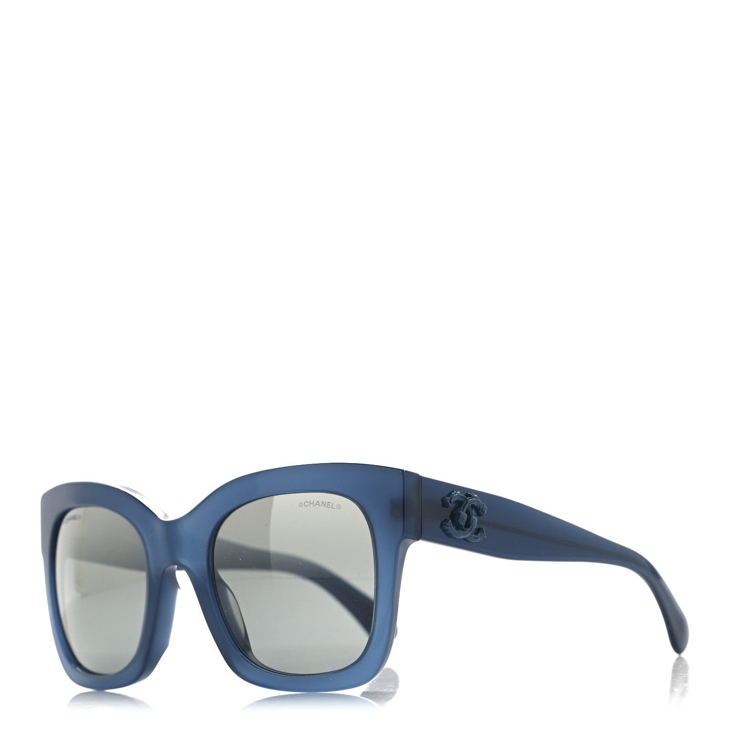 Chanel Acetate Mirror CC Square Fall Sunglasses 5357-A Blue