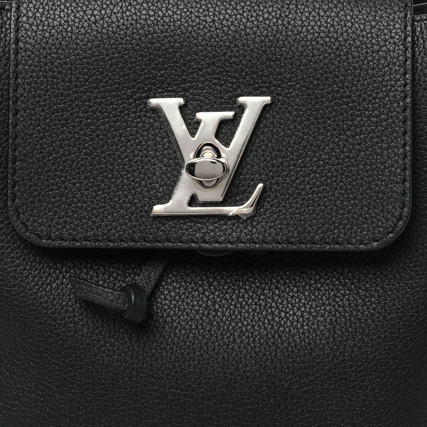 Louis Vuitton Calfskin Lockme Backpack Black