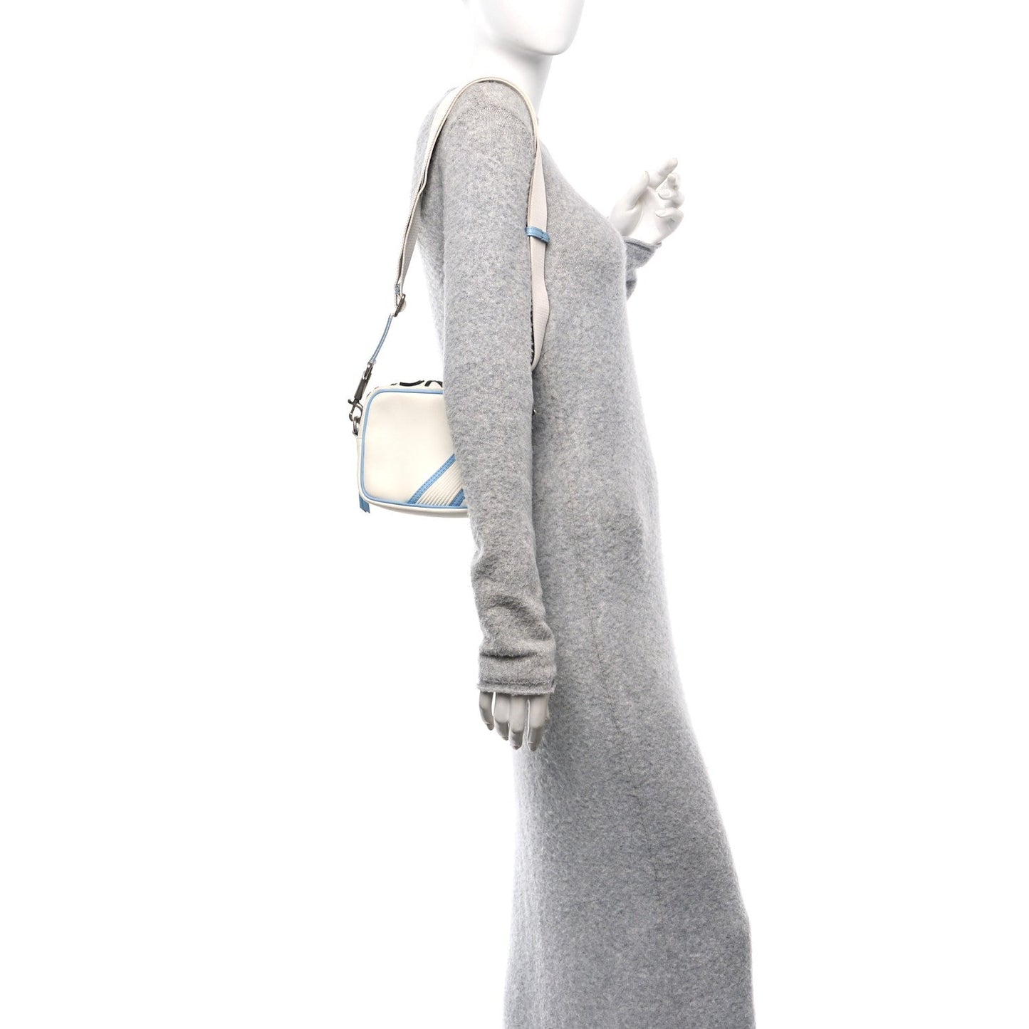 Givenchy Calfskin MC3 Crossbody Bag White Blue Black