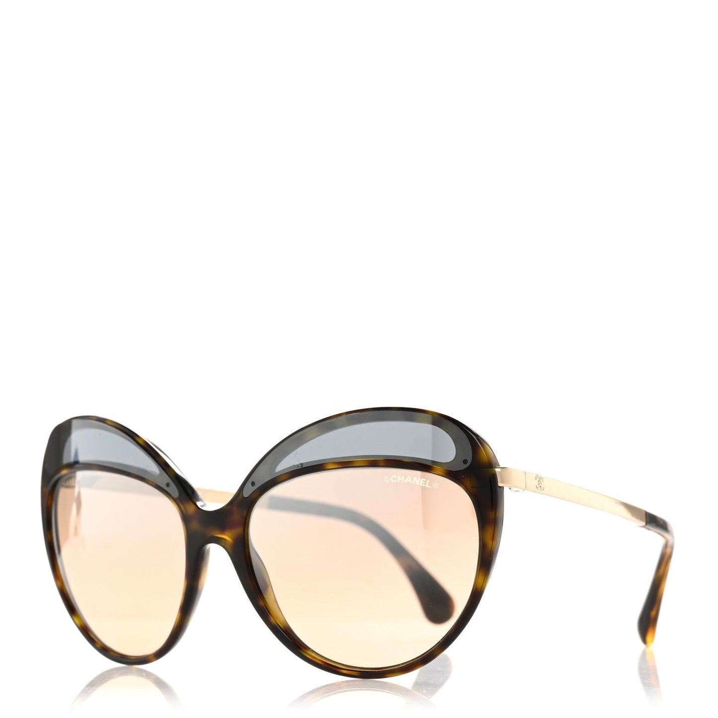 Chanel Acetate Butterfly Runway Sunglasses 5379 Tortoise