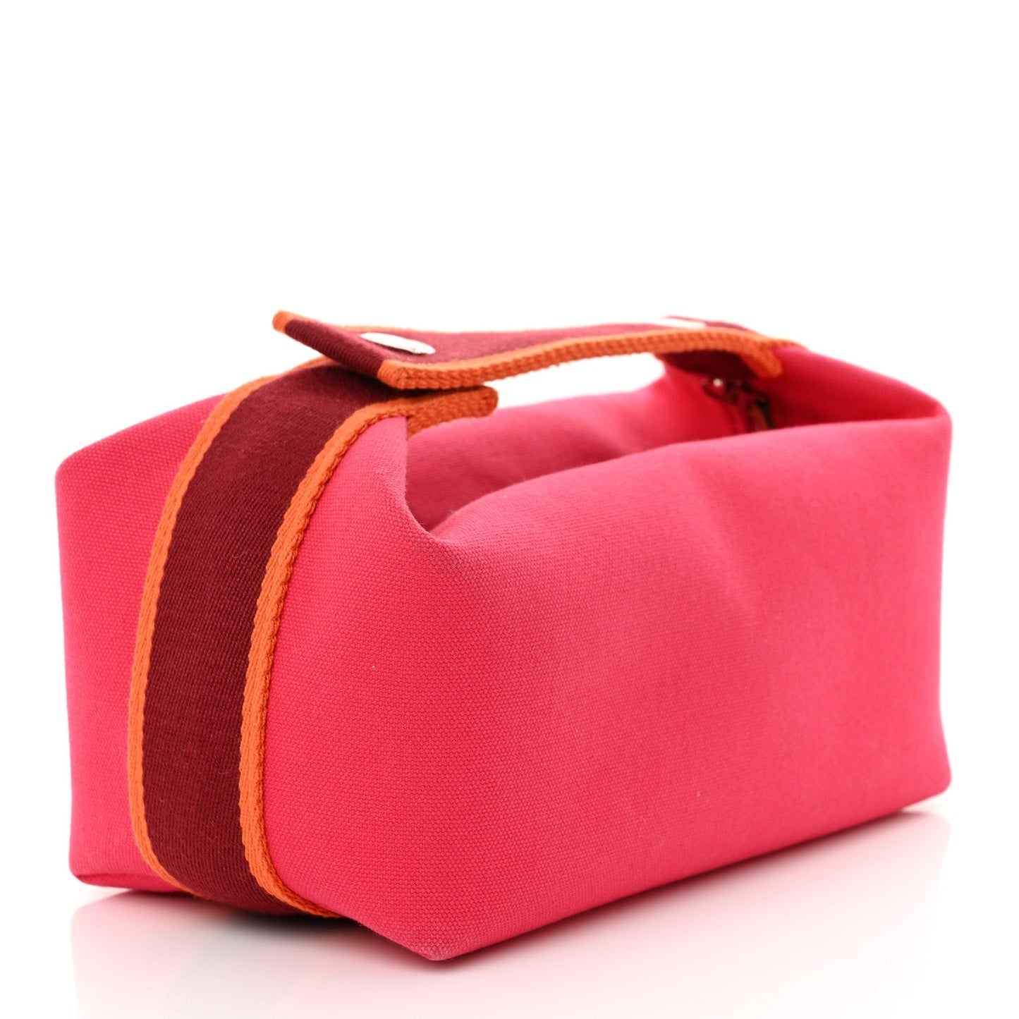 Hermes Canvas Small Bride-A-Brac Pouch Hibiscus