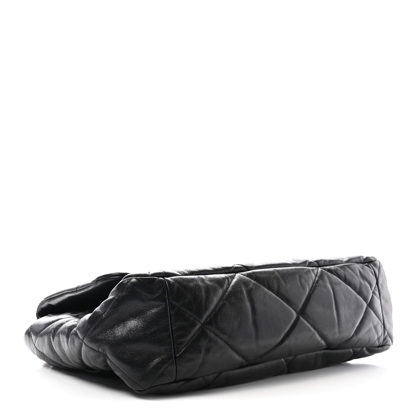 Chanel Lambskin Quilted Maxi 19 Flap Black