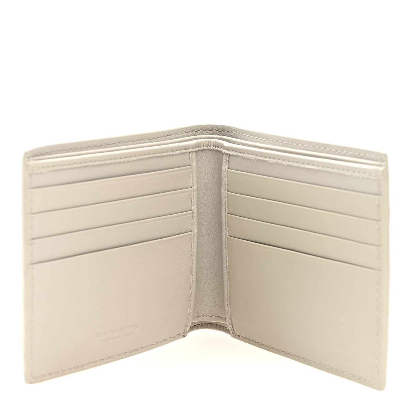 Bottega Veneta Nappa Intrecciato Bi-Fold Wallet Cement
