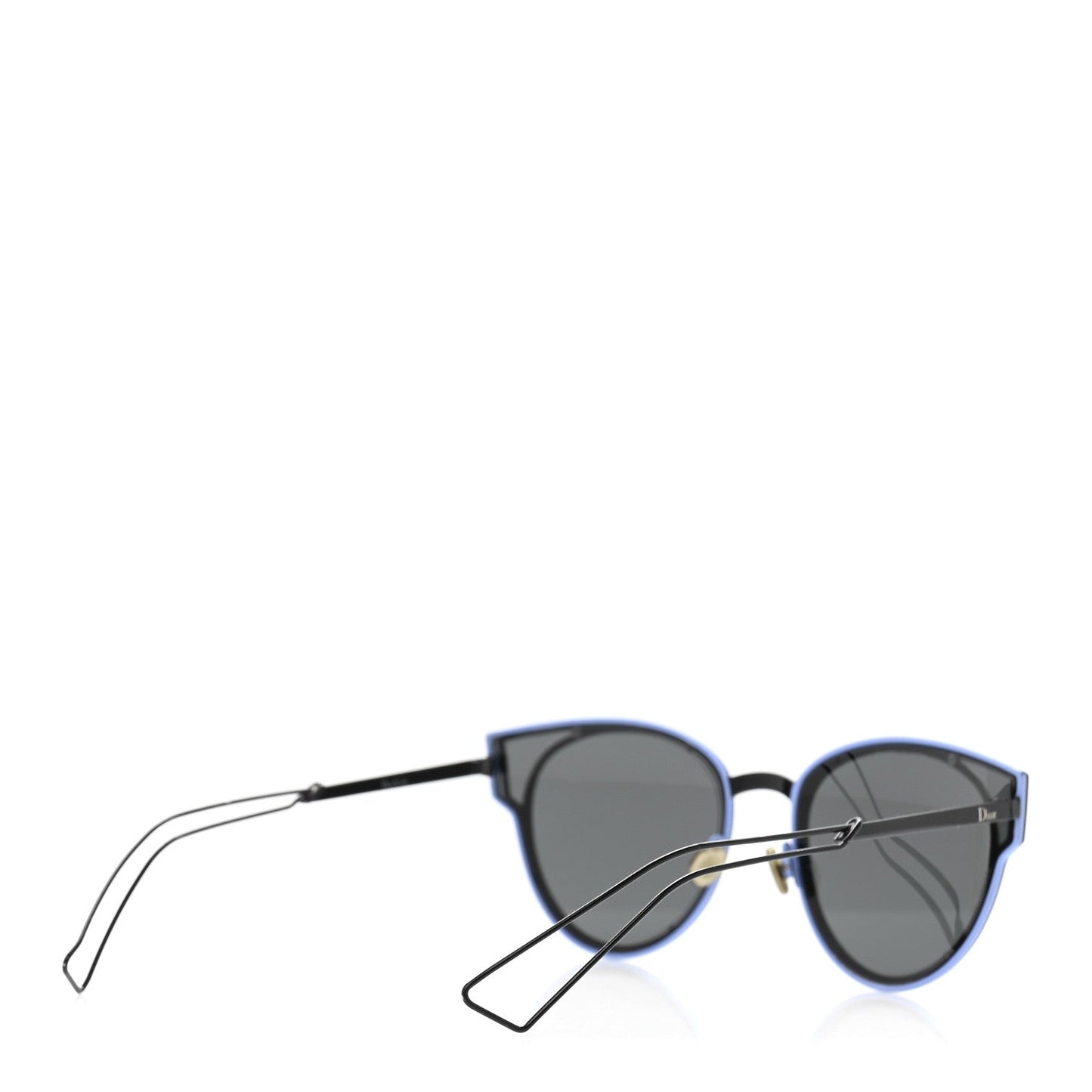 Christian Dior Sculpt Cat Eye Sunglasses Black Blue