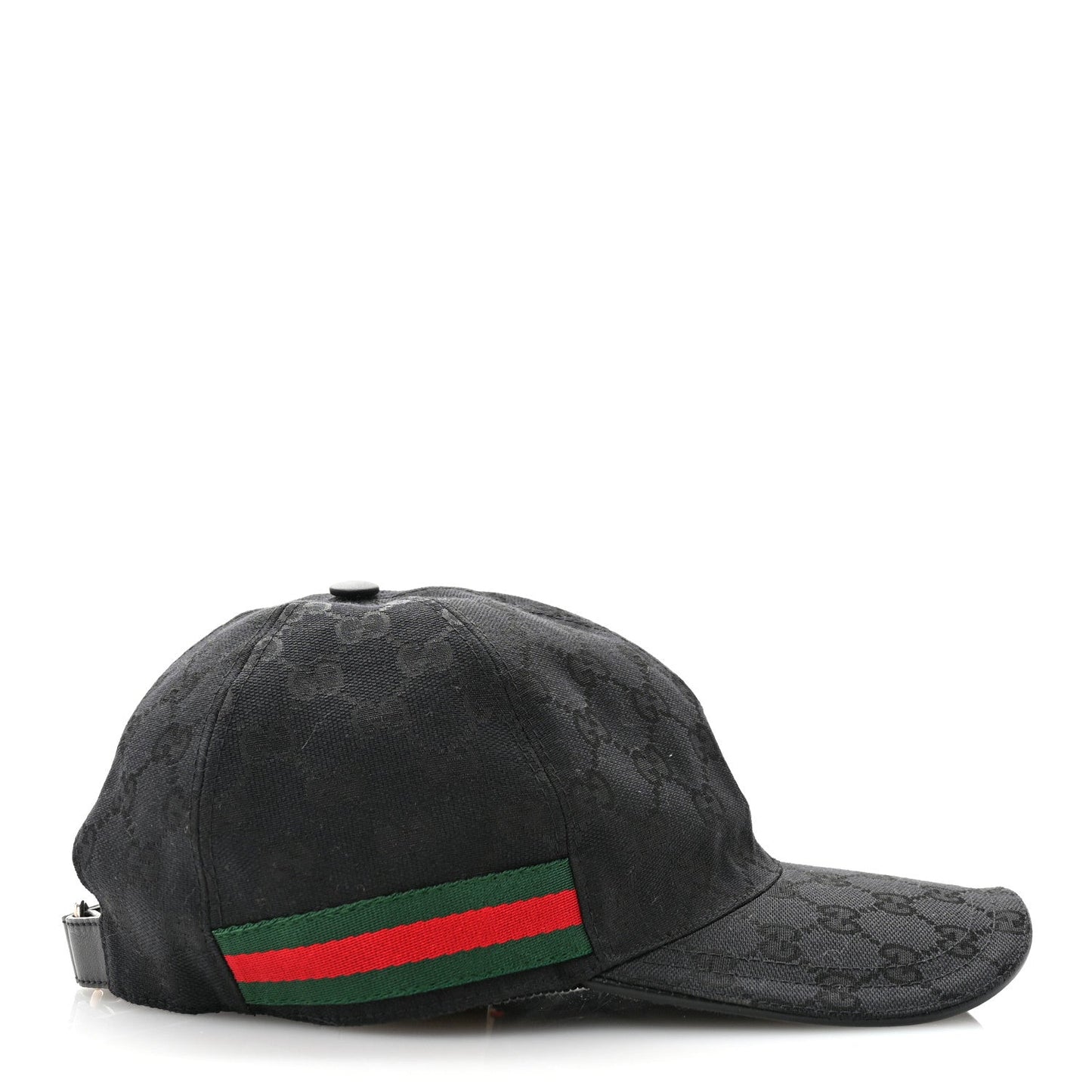 Gucci Monogram Web Baseball Hat XL Black
